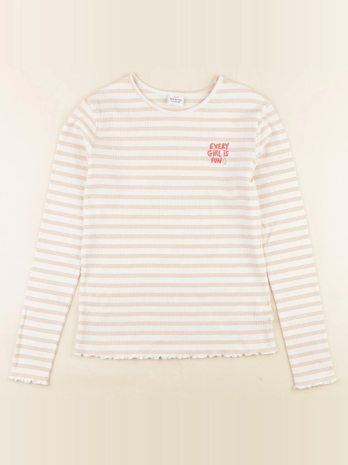 Tape à l'oeil - tee-shirt blanc, rose - 14 ans