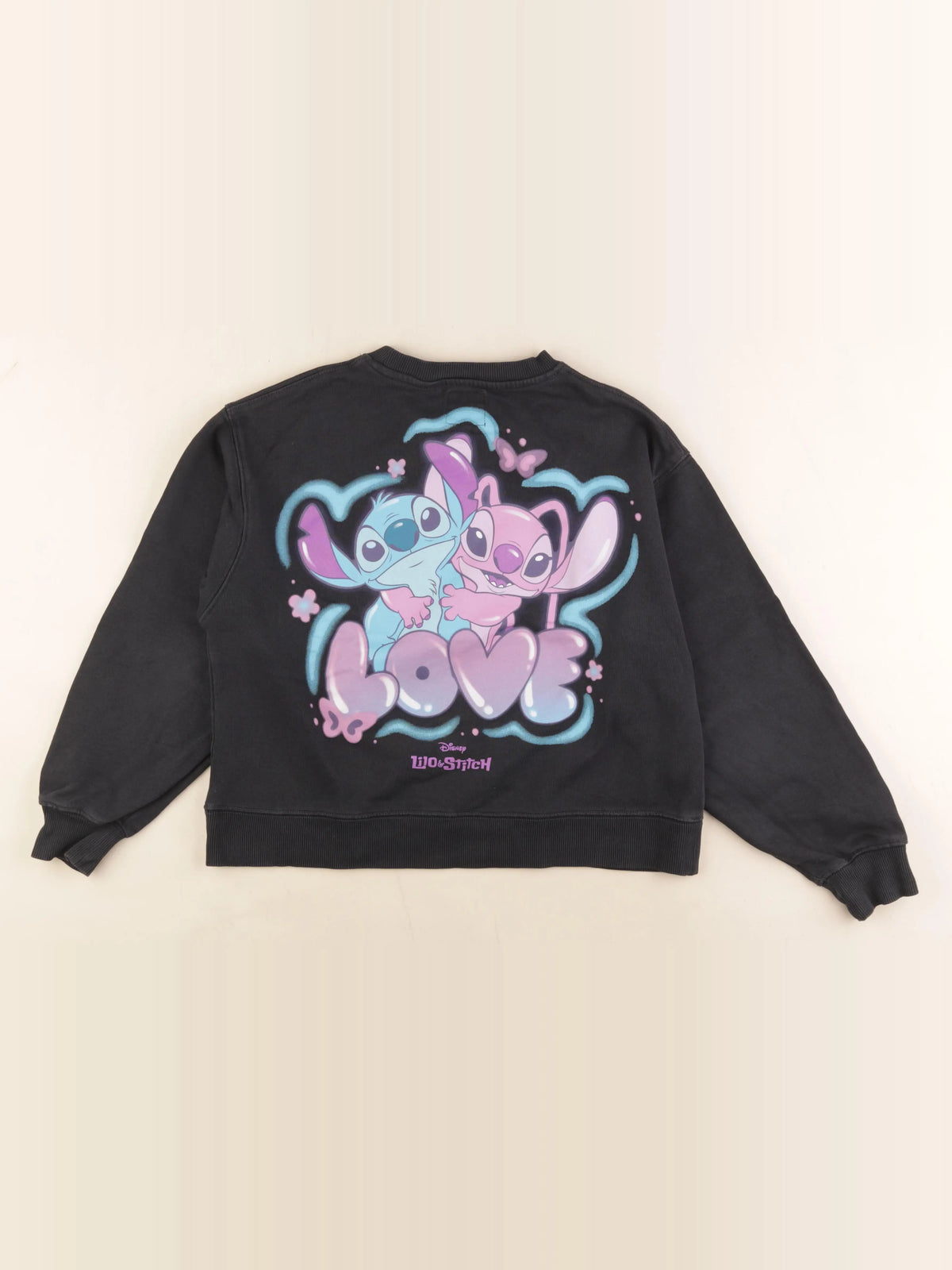 Zara - sweat imprimé au dos noir - 13/14 ans