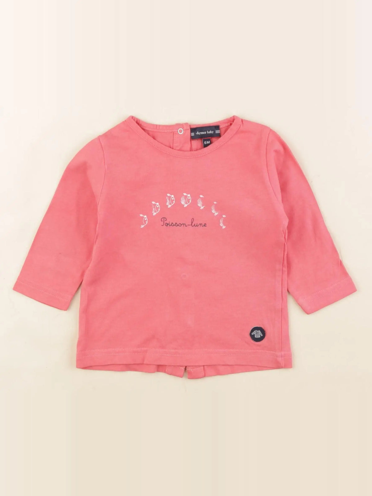 Armor Lux - tee-shirt rose - 6 mois