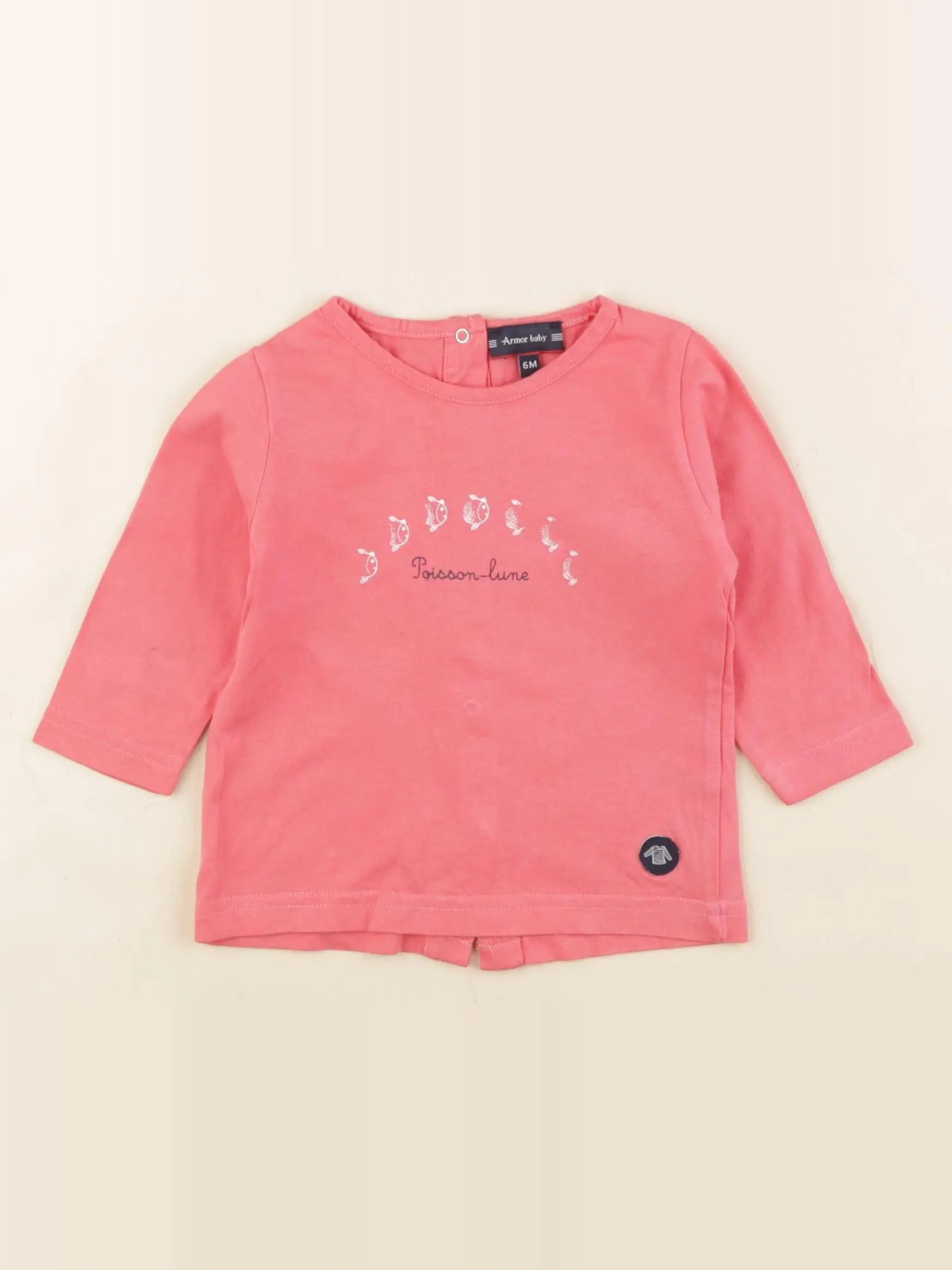 Armor Lux - tee-shirt rose - 6 mois