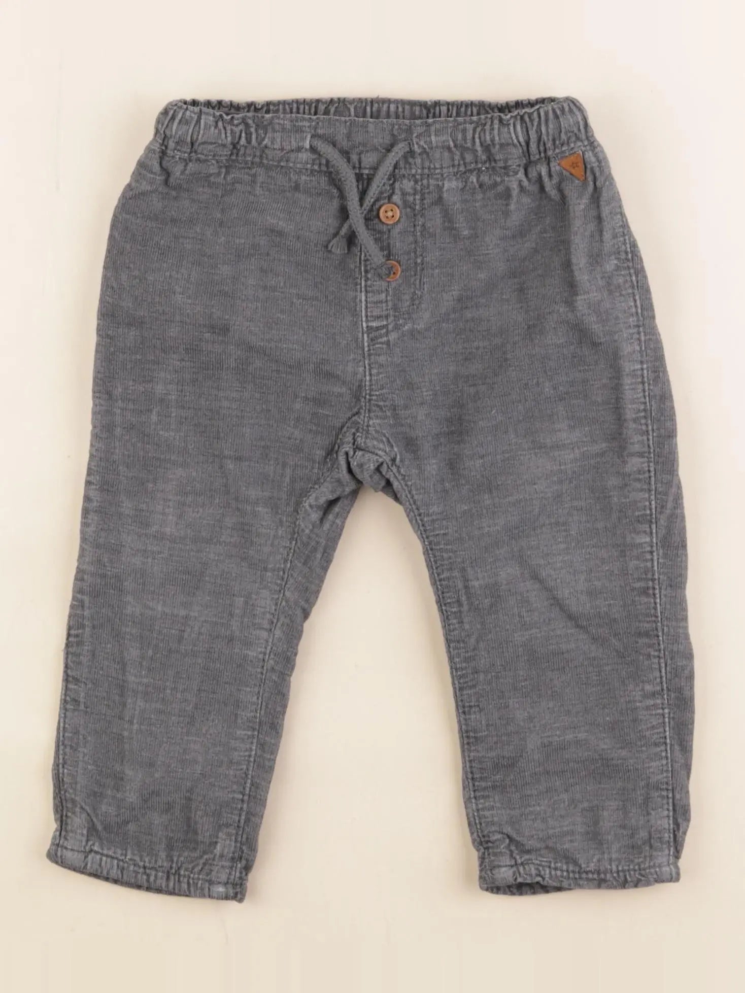 H&M - pantalon gris - 12/9 mois