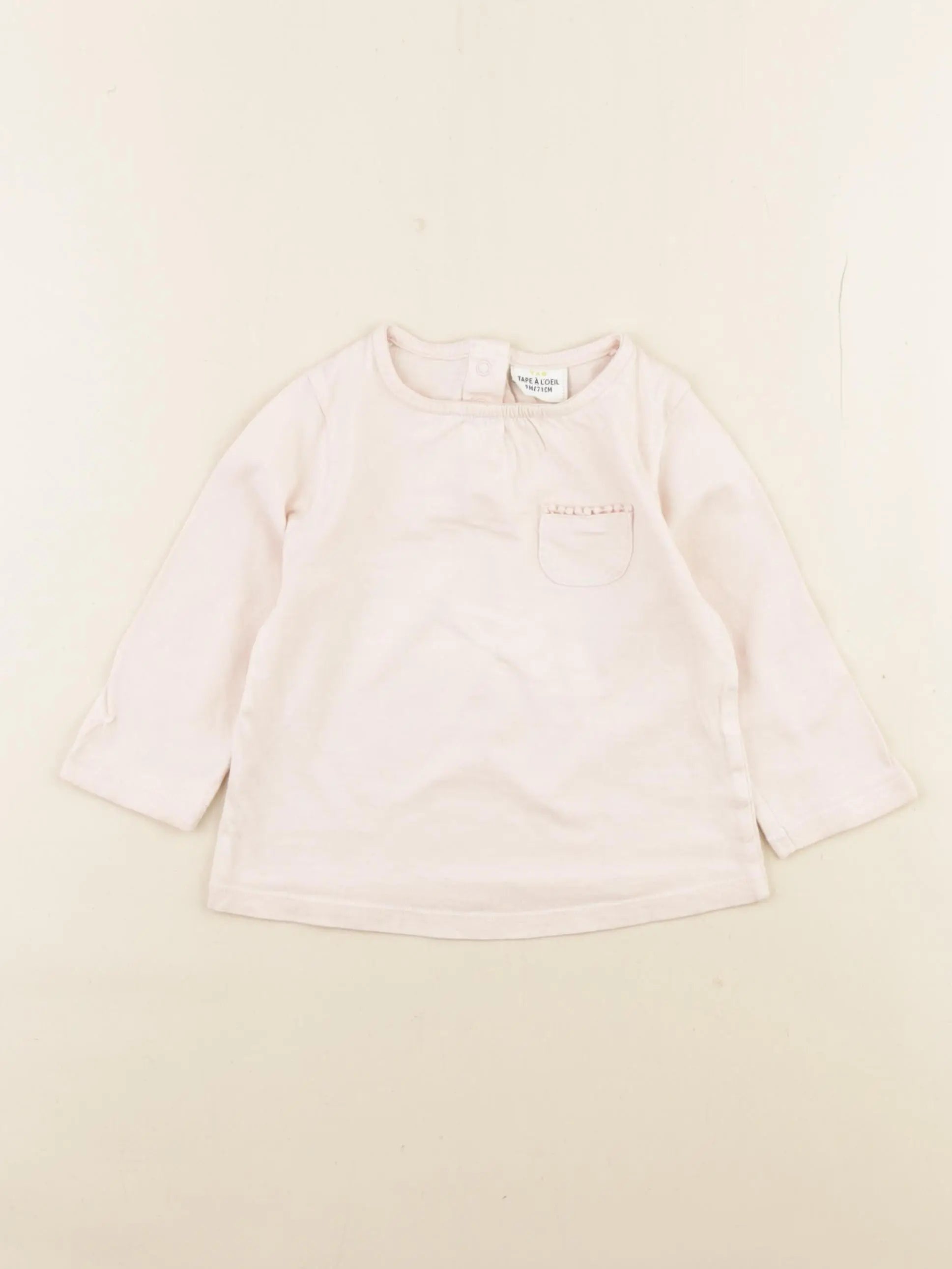 Tape à l'oeil - tee-shirt rose - 9 mois