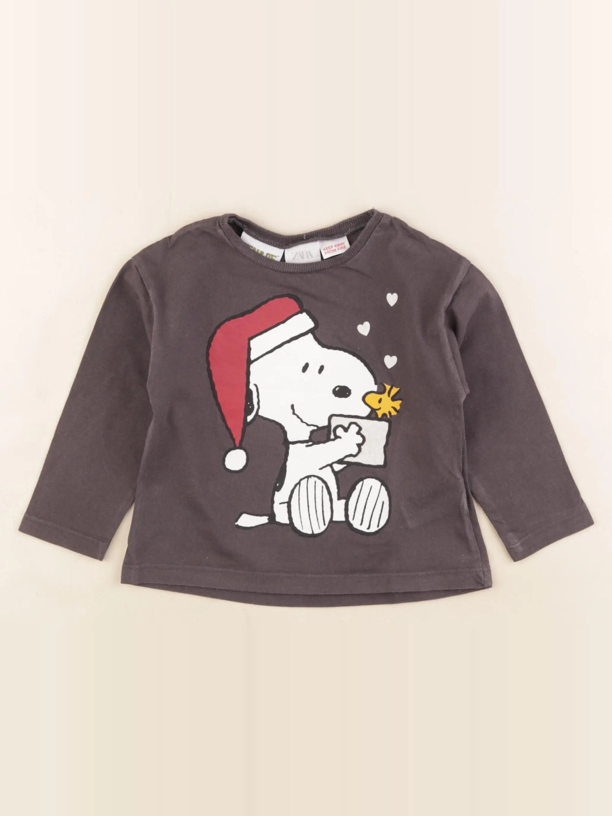 Zara - tee-shirt gris - 12/18 mois