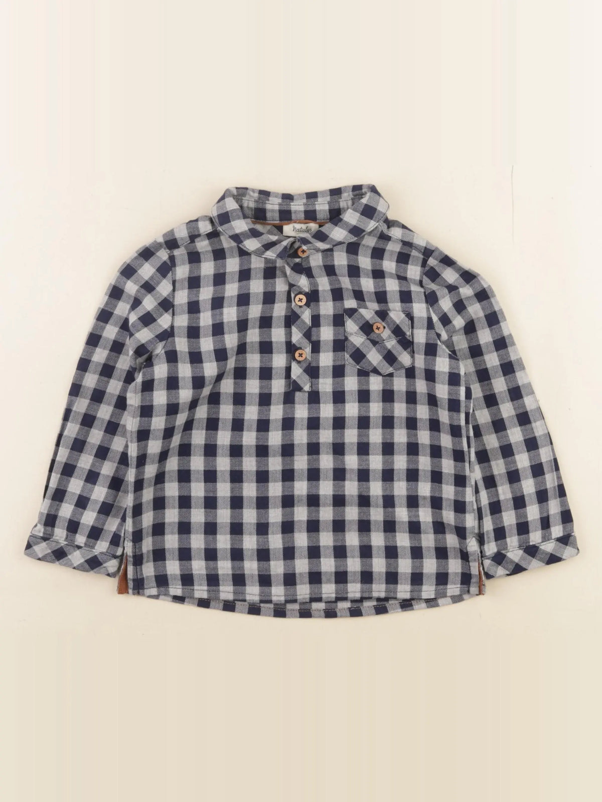 Natalys - chemise bleu - 24 mois