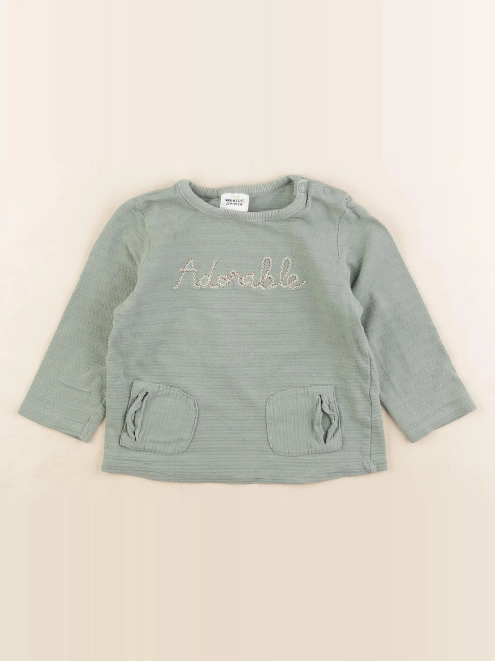 Tape à l'oeil - tee-shirt vert - 24 mois