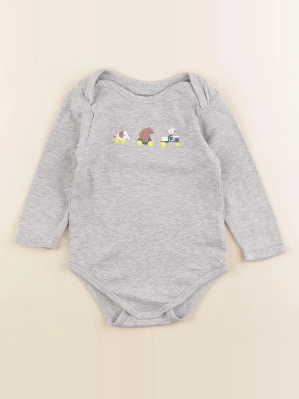 Vertbaudet - body gris - 24 mois