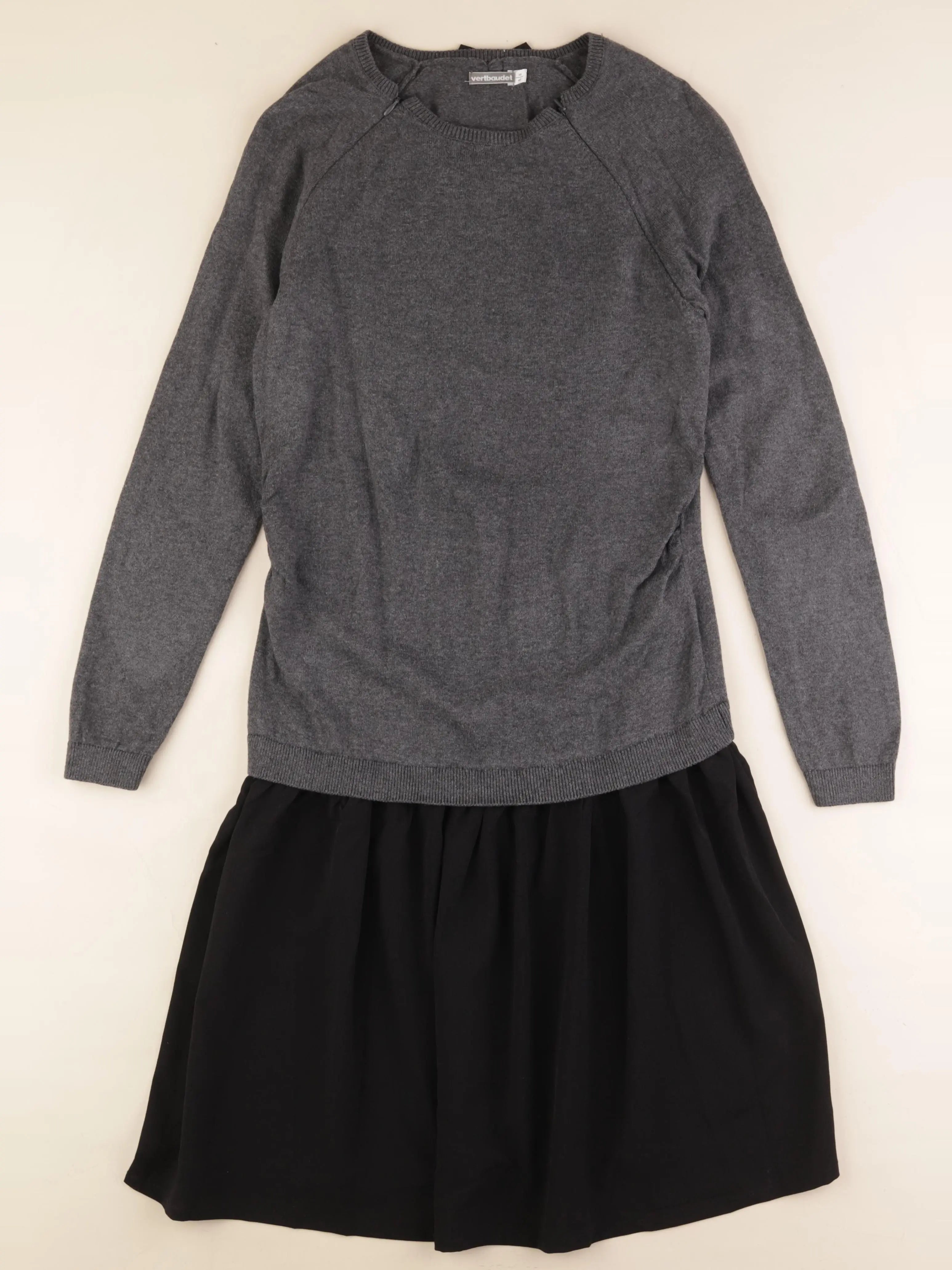 Vertbaudet - robe grossesse gris, noir - 38 à 40
