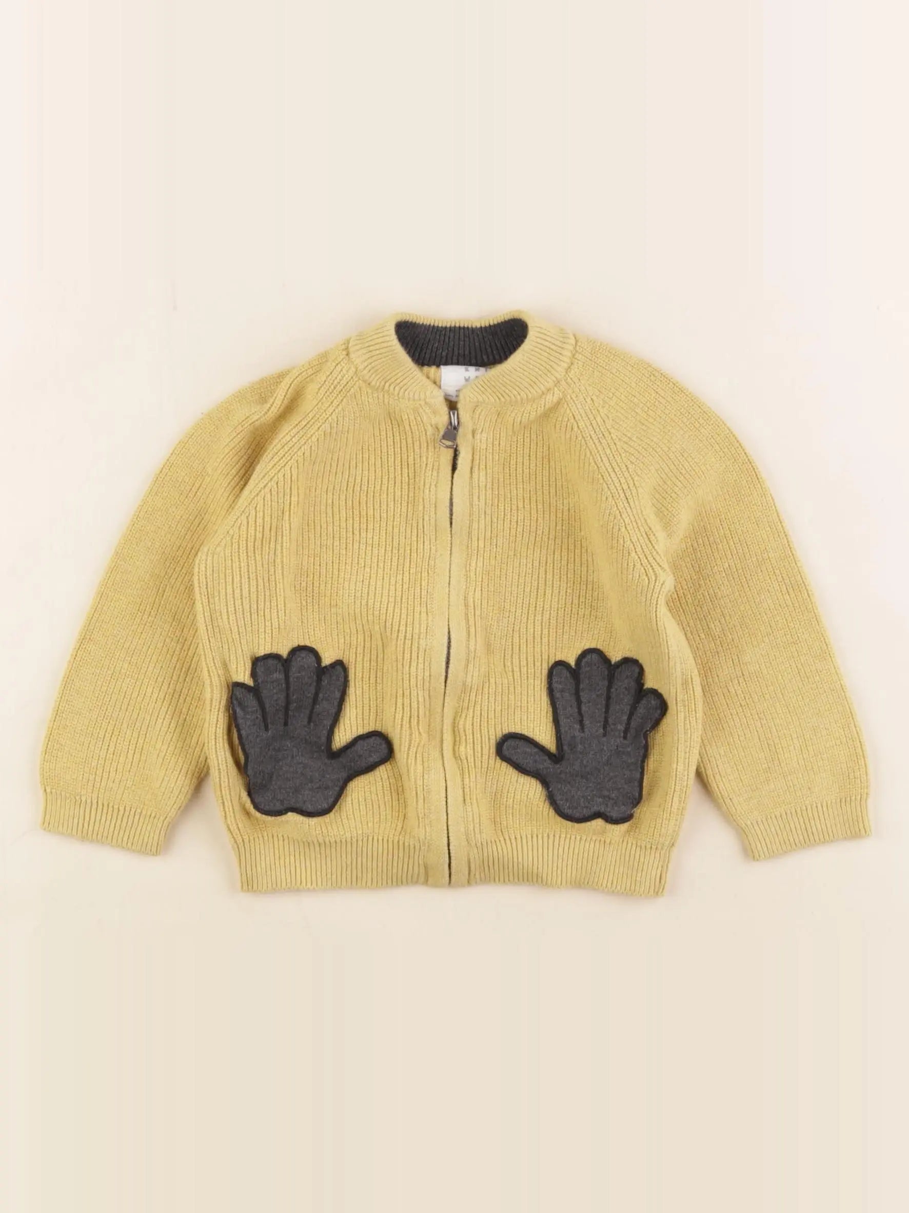 Zara - gilet jaune - 6/9 mois
