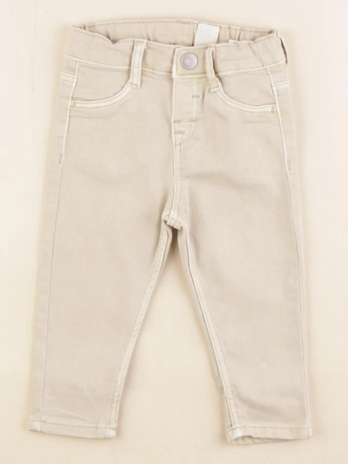 H&M - pantalon beige - 6/9 mois