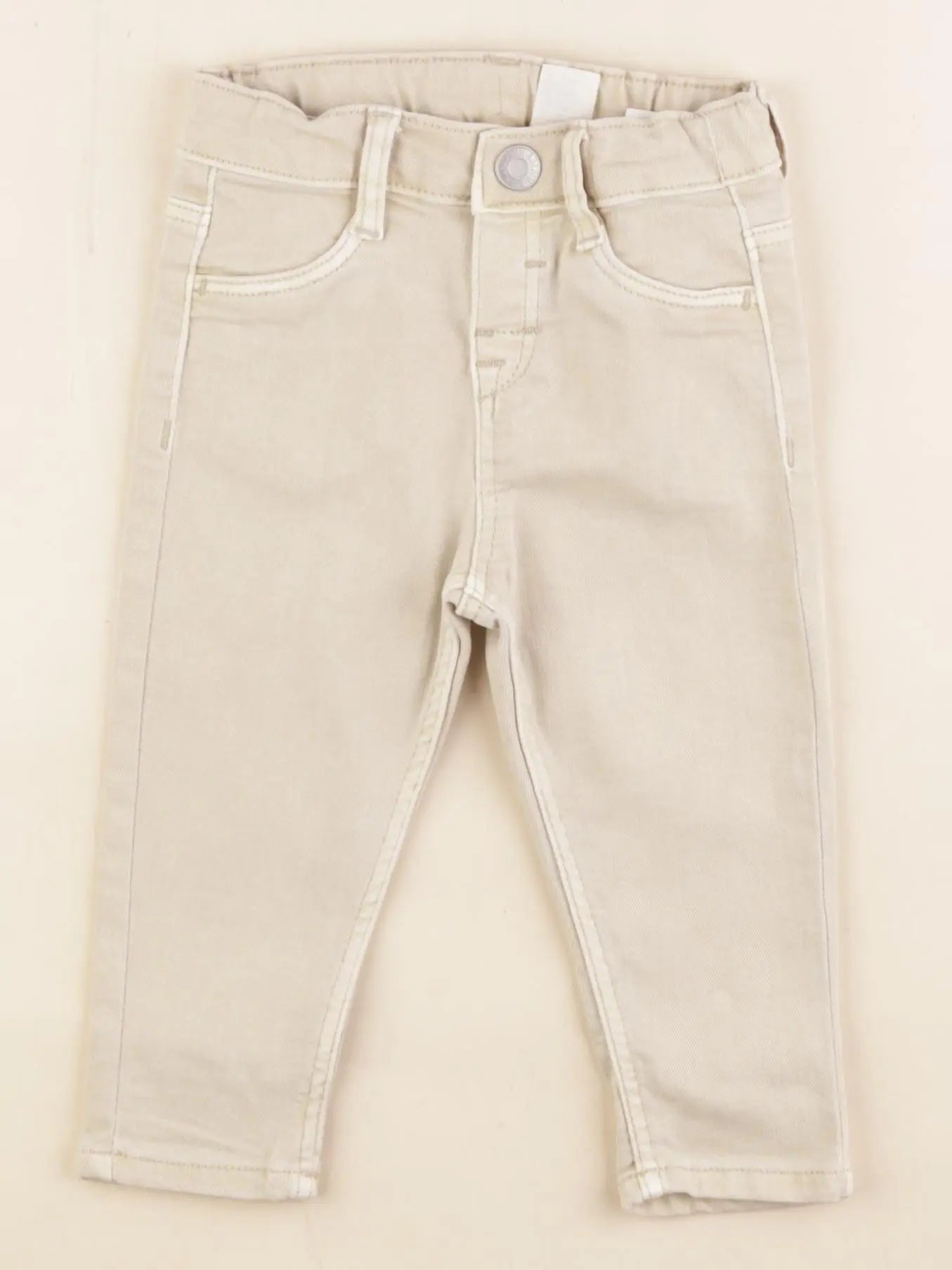 H&M - pantalon beige - 6/9 mois