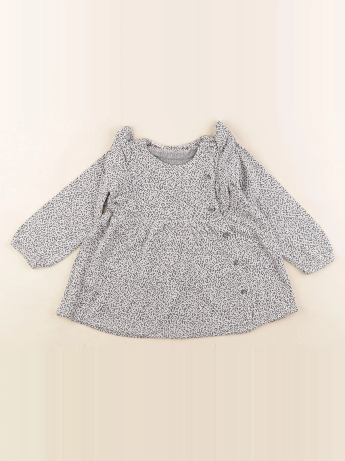 Mango - robe gris - 9/12 mois