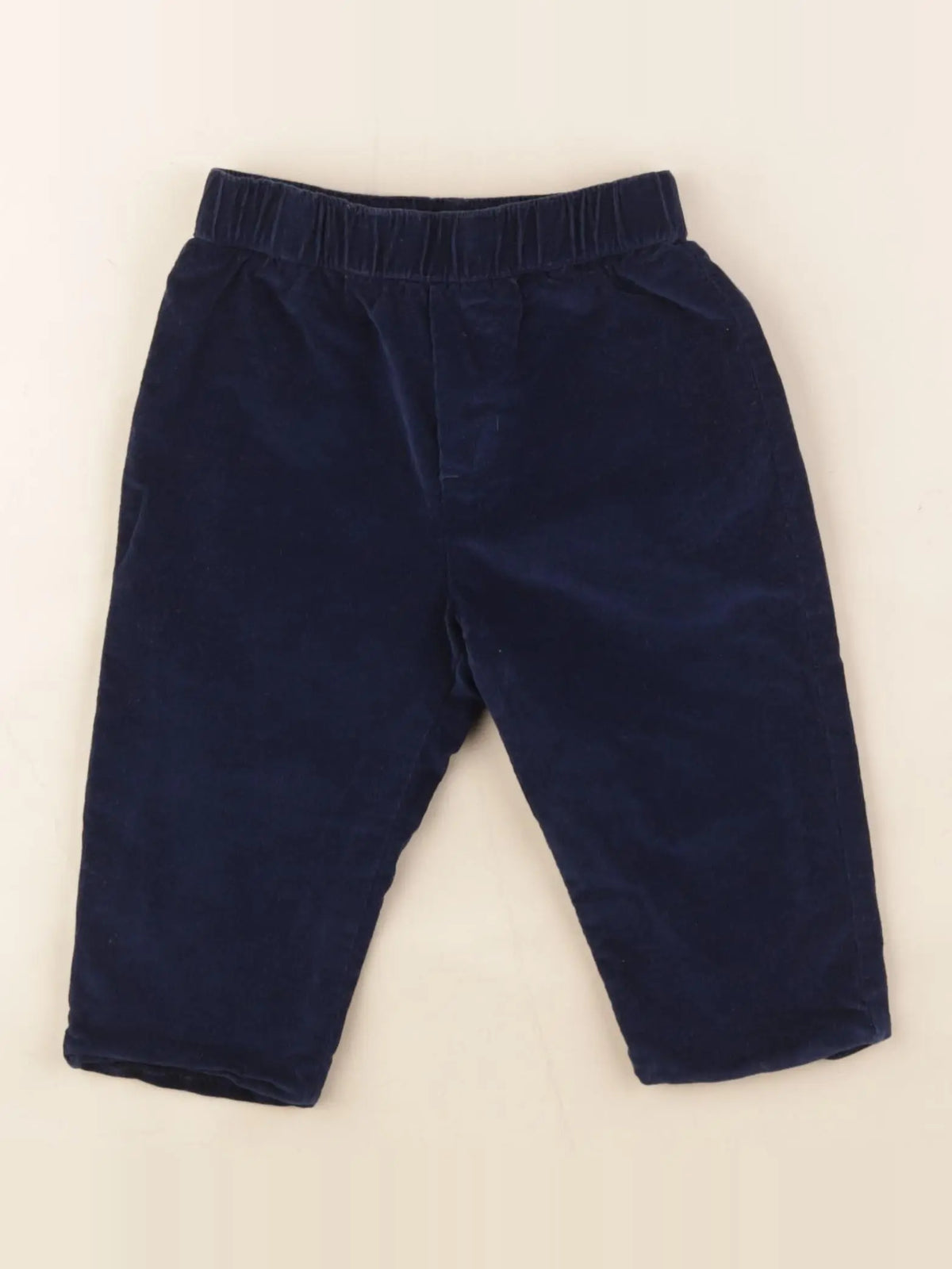 Jacadi - pantalon doublé bleu - 12 mois