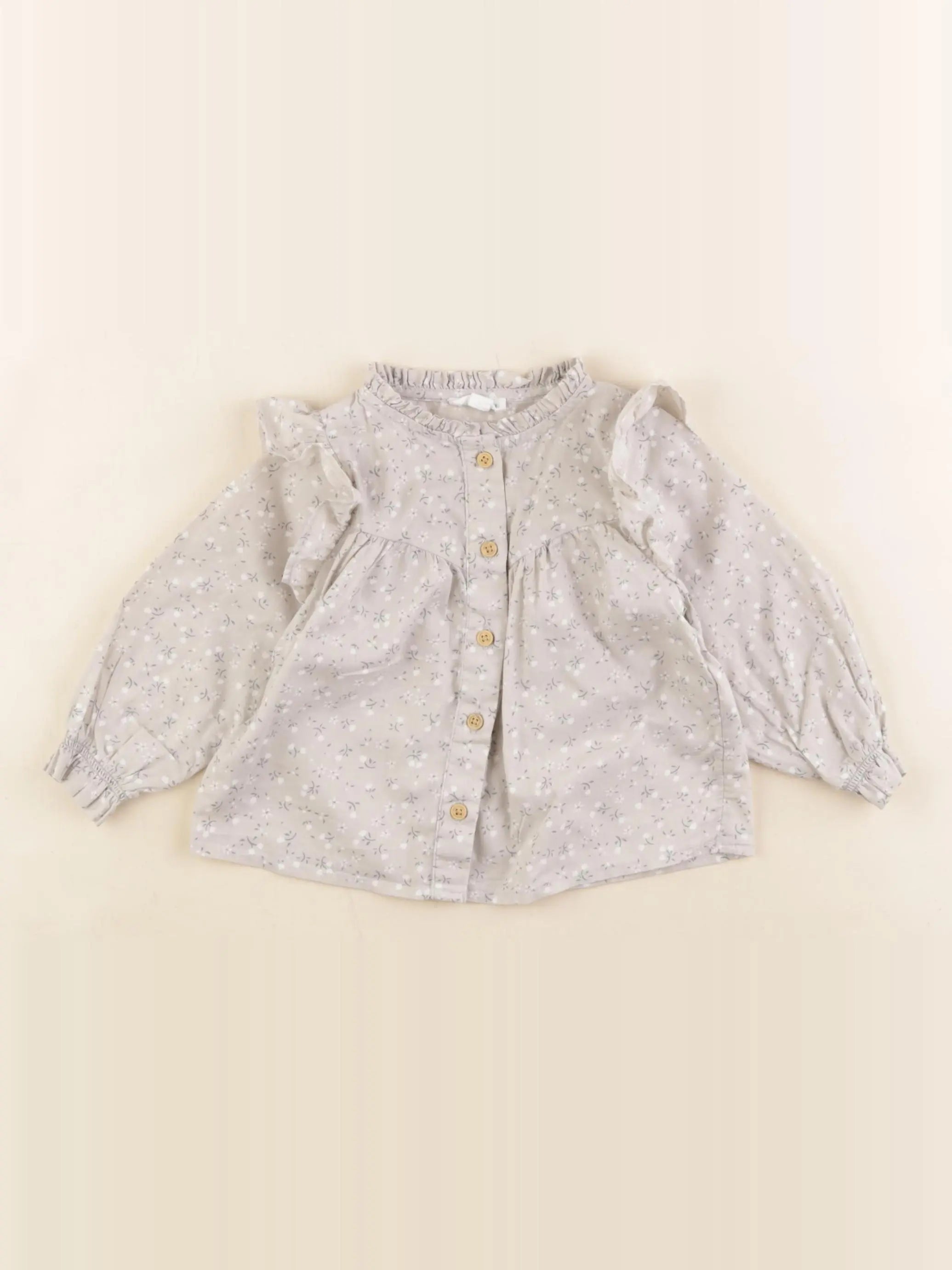 Vertbaudet - blouse gris - 6 mois