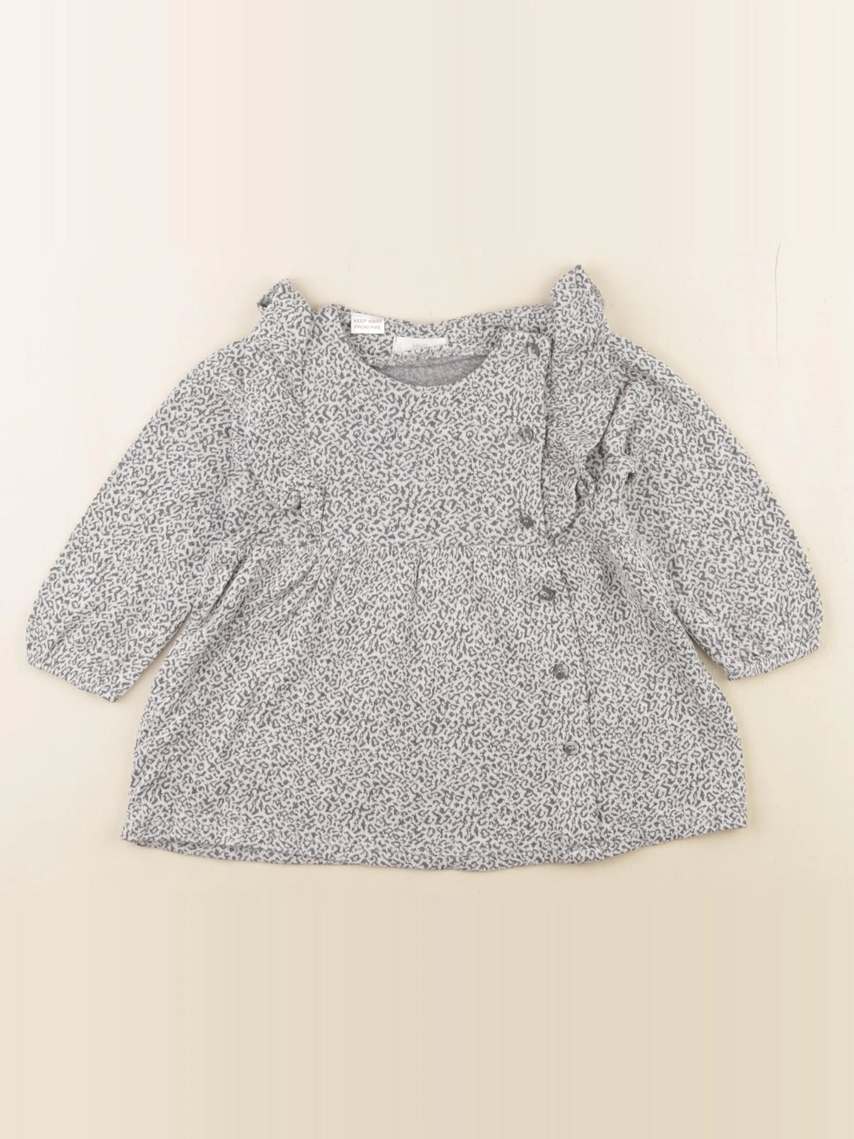 Mango - robe gris - 12/18 mois
