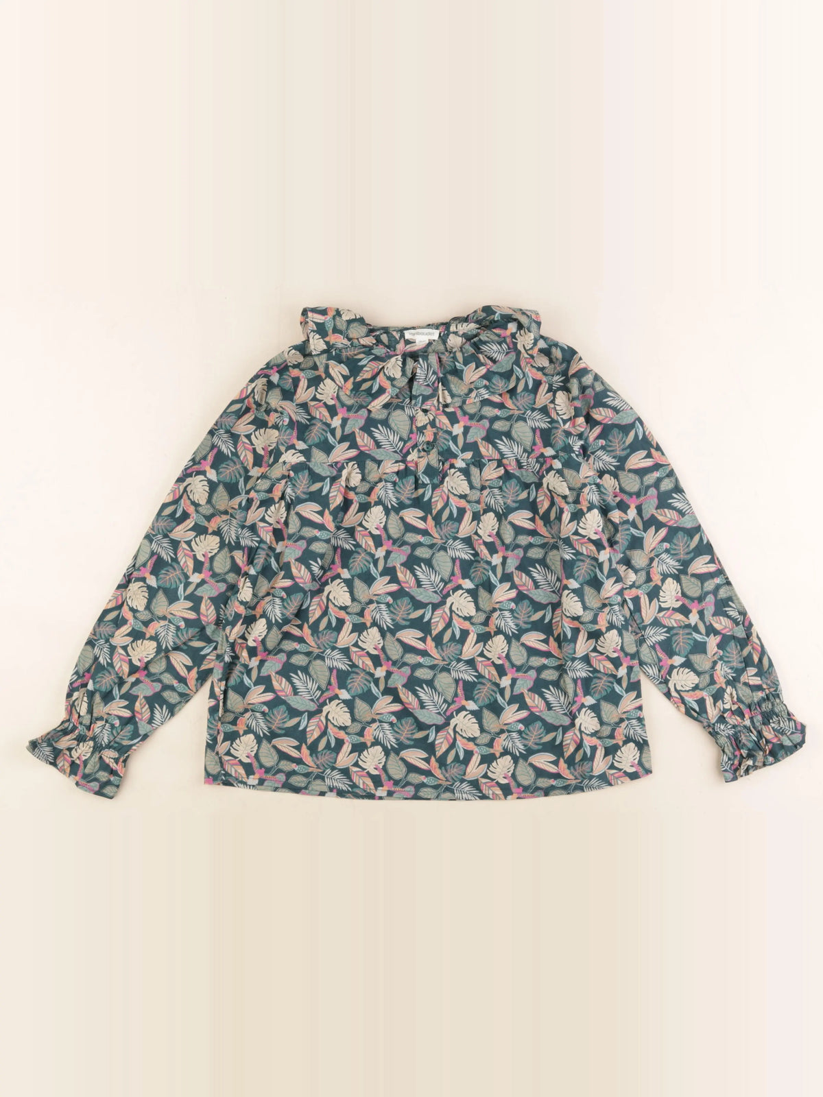 Vertbaudet - blouse vert - 9 ans