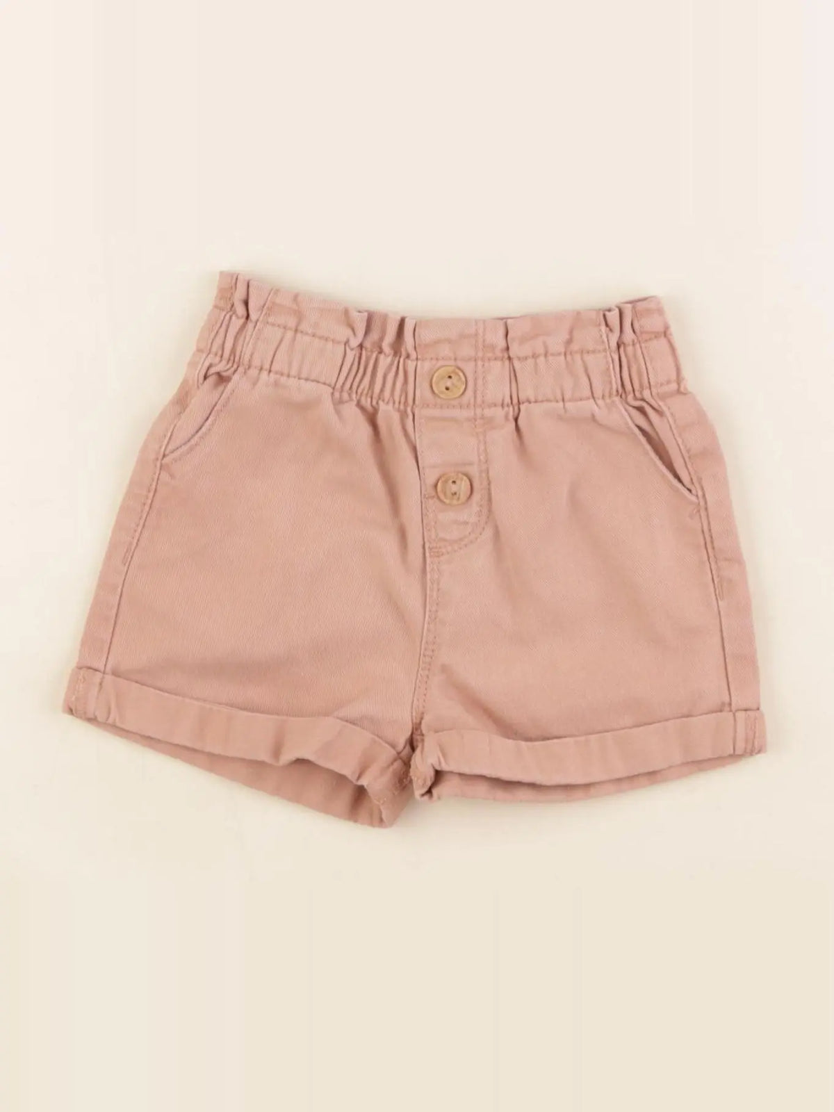 Vertbaudet - short rose - 12 mois
