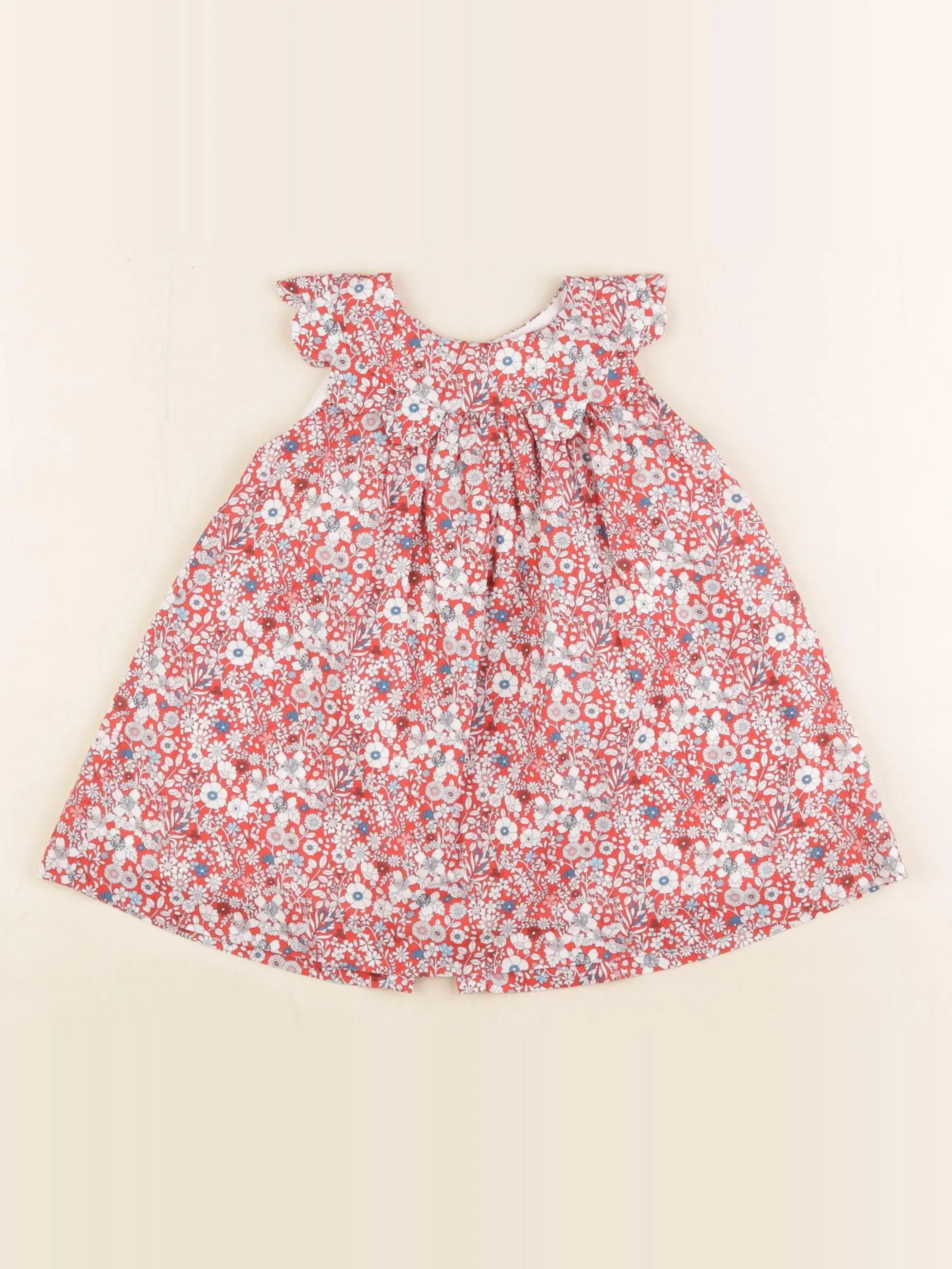 Jacadi - robe liberty multicolore - 6 mois