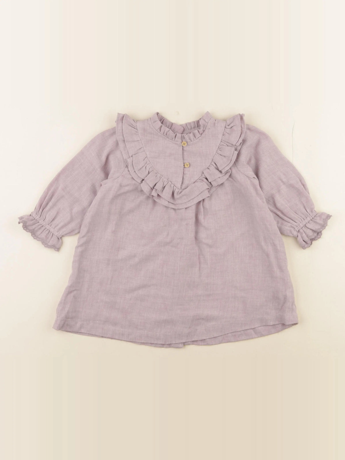 Vertbaudet - robe violet - 12 mois