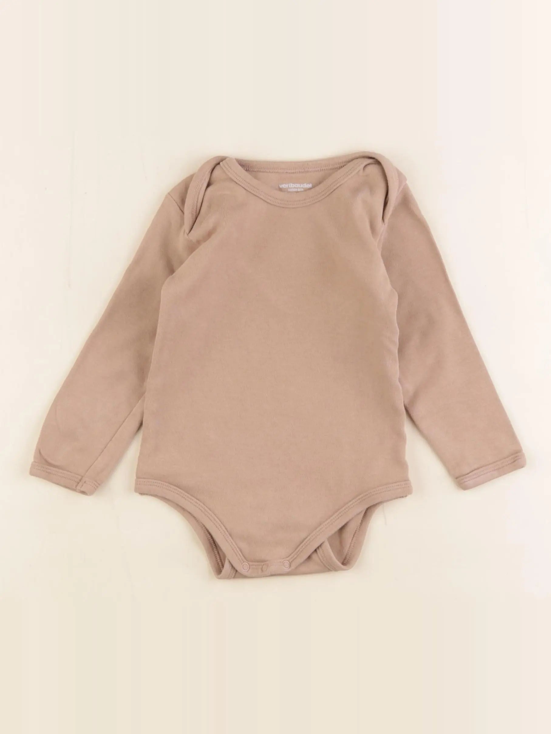 Vertbaudet - body marron - 24 mois