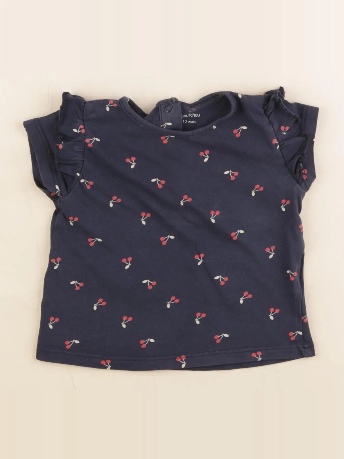 Boutchou - tee-shirt bleu - 12 mois