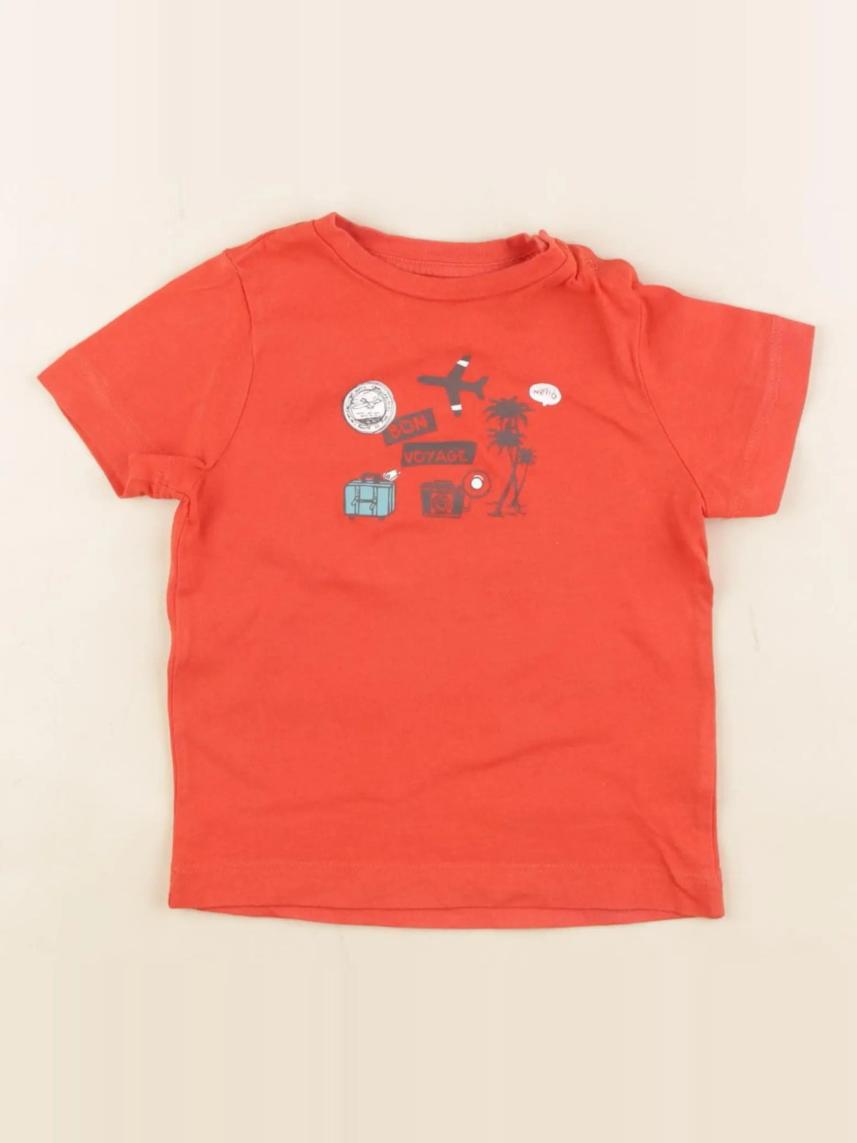 Boutchou - tee-shirt rouge - 6 mois