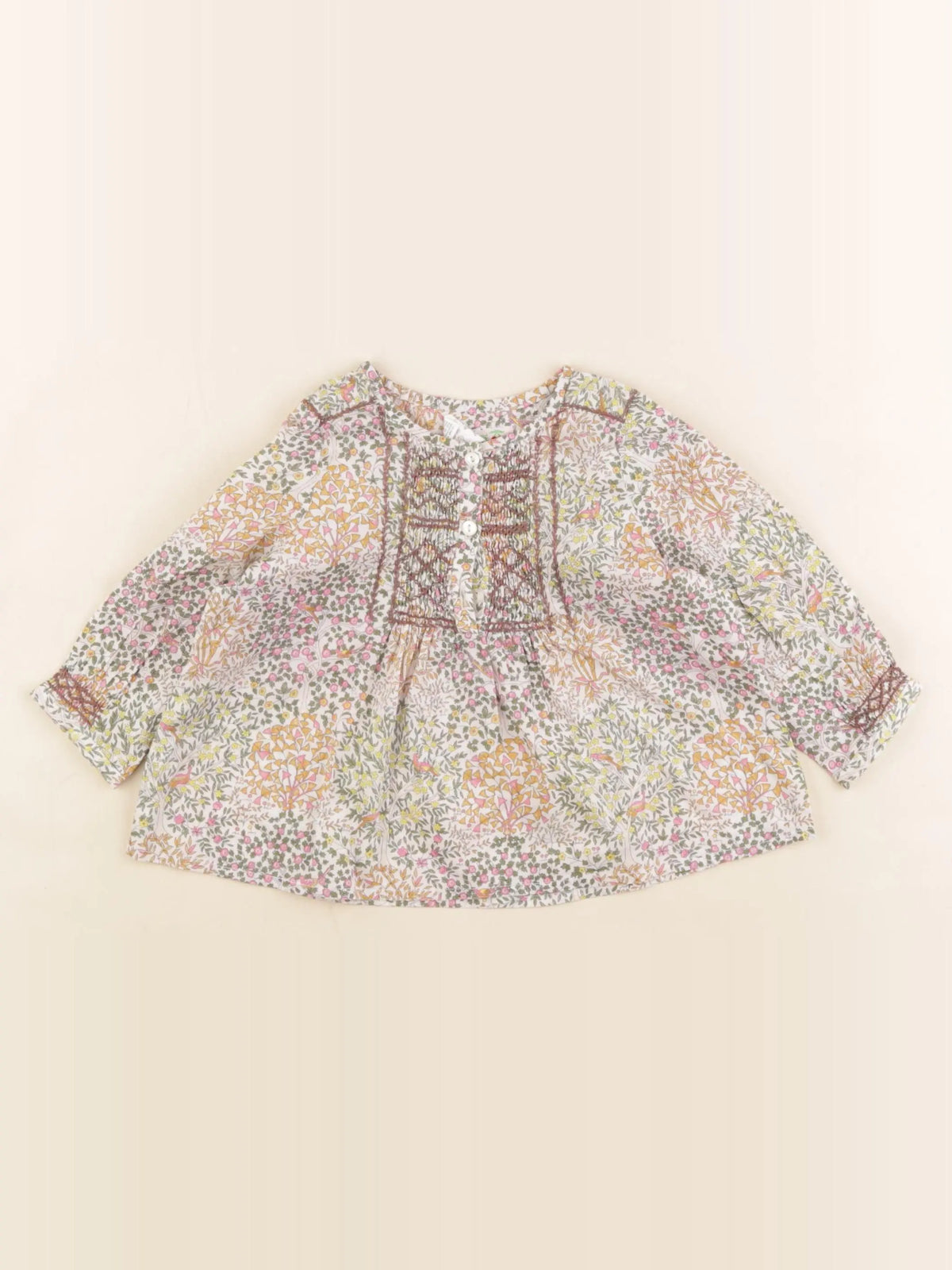 Bonpoint - blouse multicolore - 12 mois