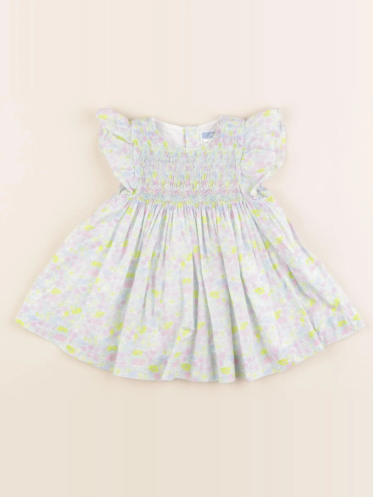 Jacadi - robe liberty multicolore - 6 mois
