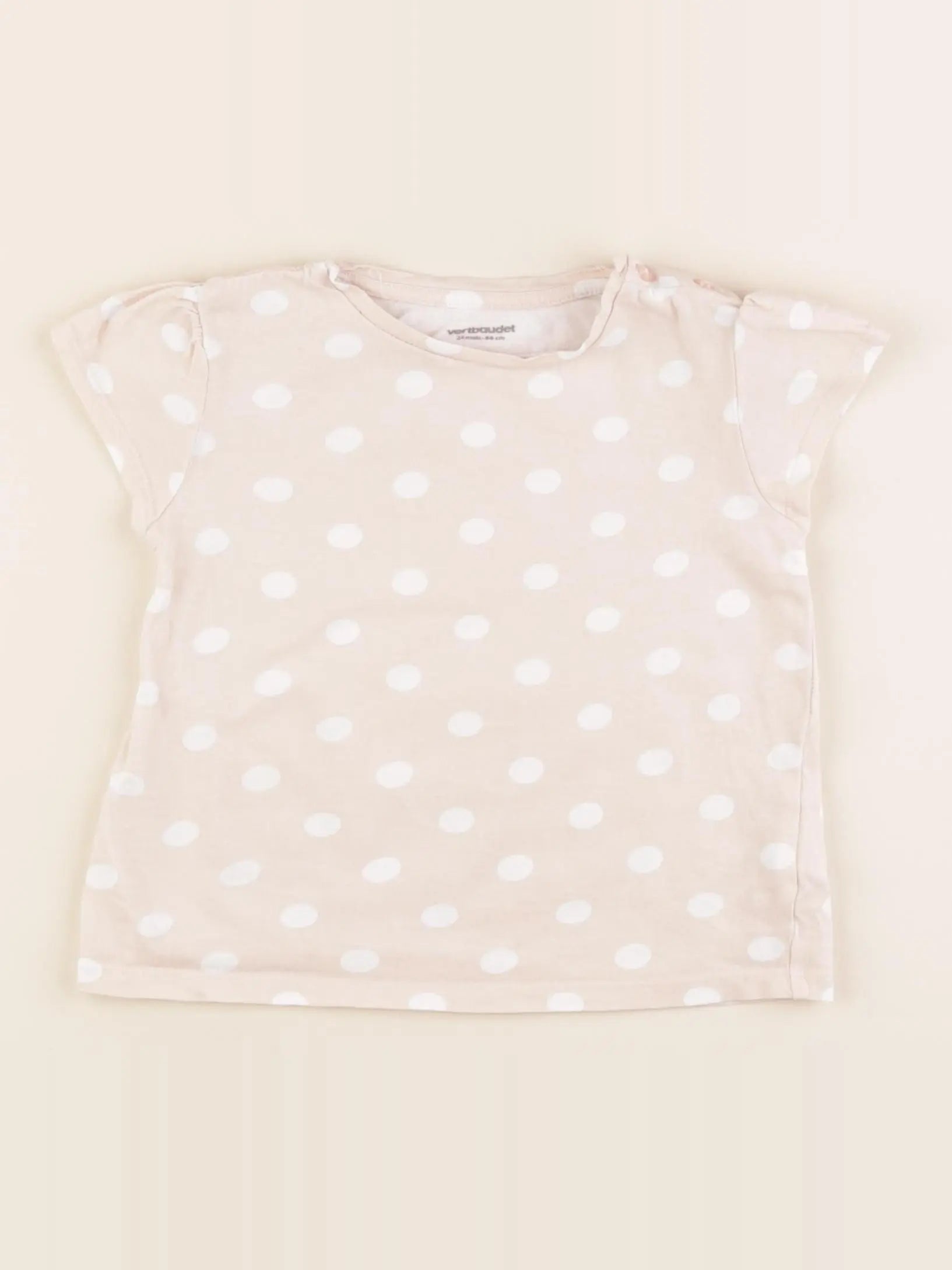 Vertbaudet - tee-shirt rose - 24 mois