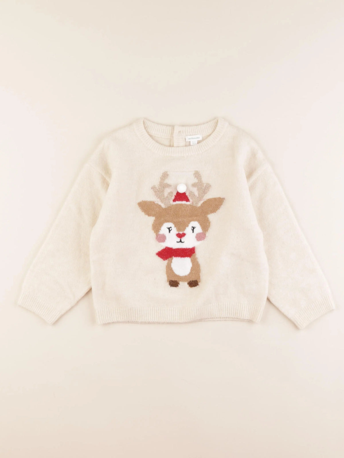 Vertbaudet - pull beige - 36 mois