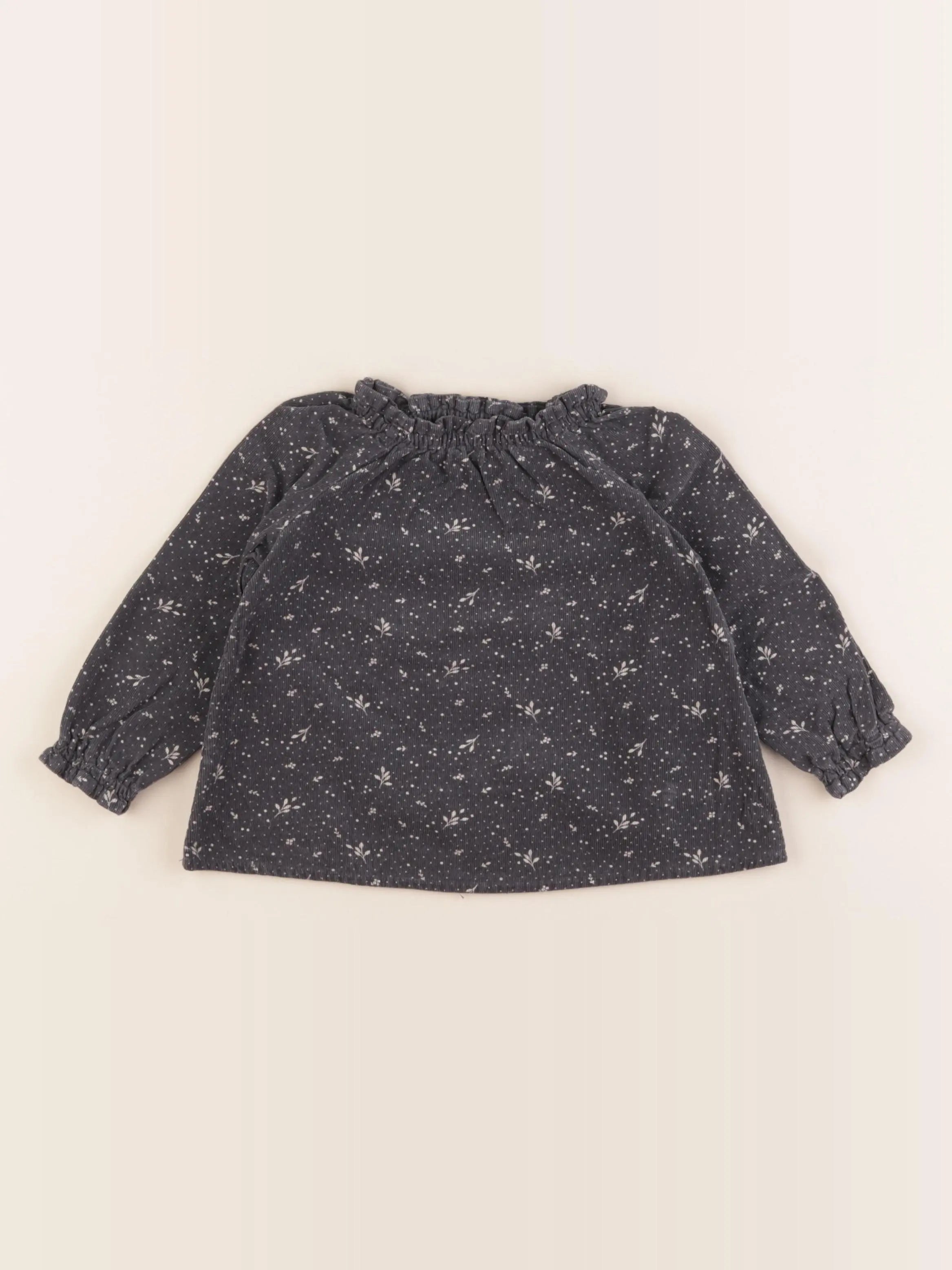 Vertbaudet - blouse gris - 2 ans