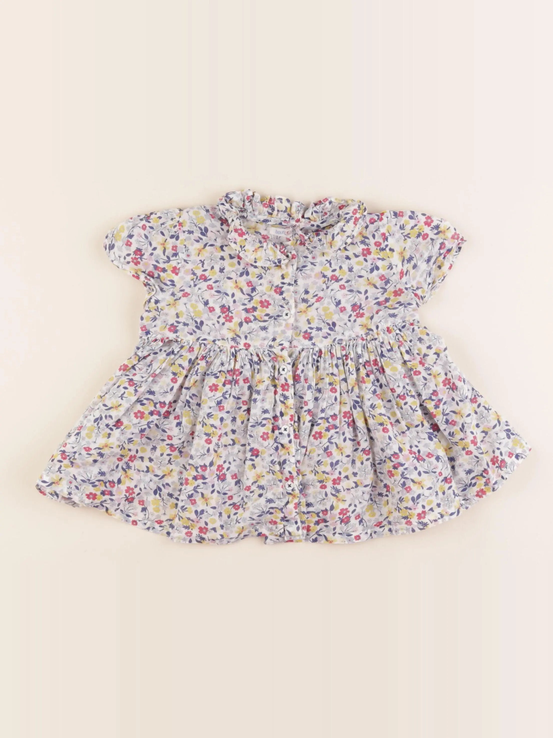 Boutchou - blouse multicolore - 24 mois