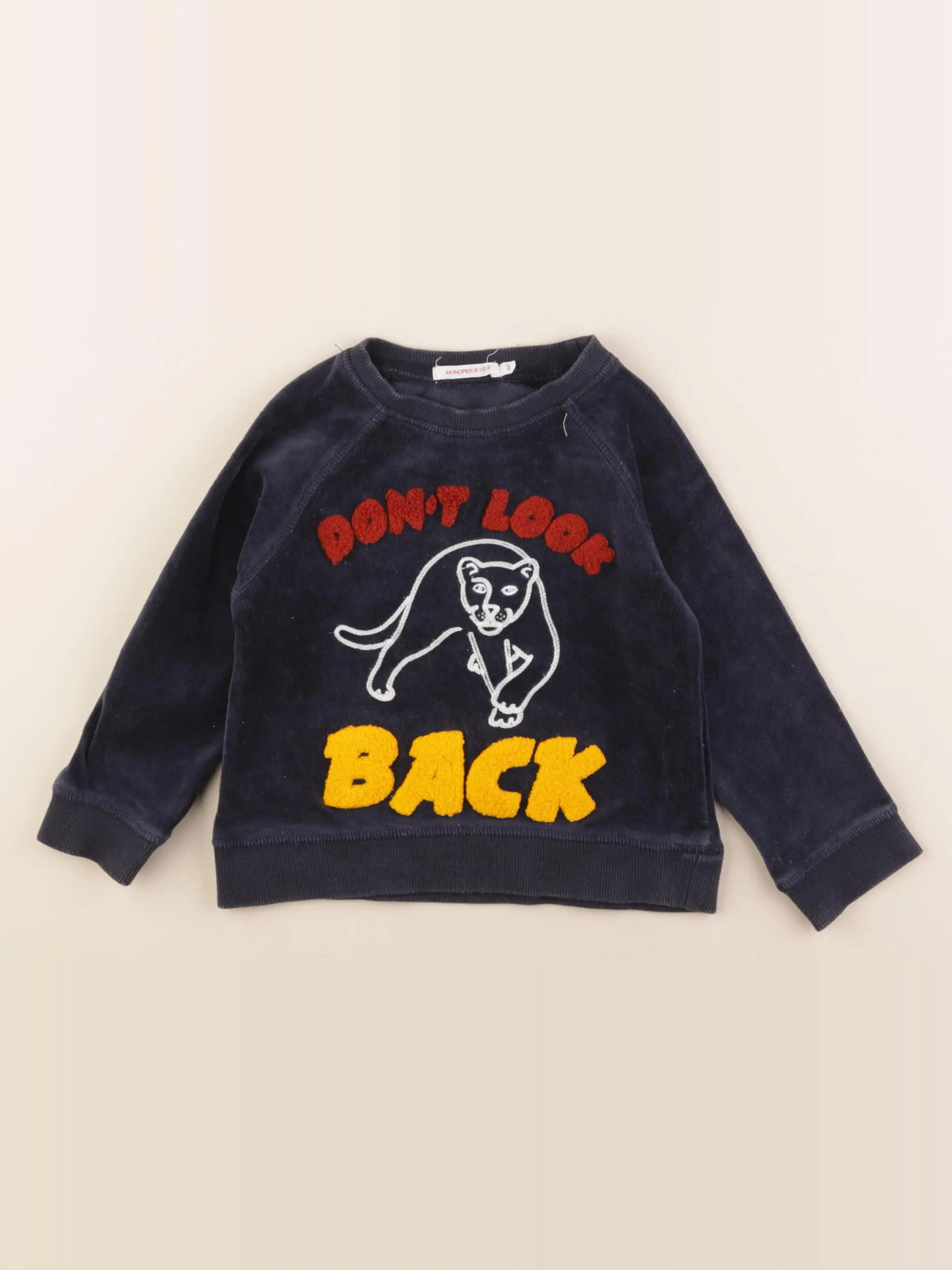 Monoprix - sweat bleu - 3 ans
