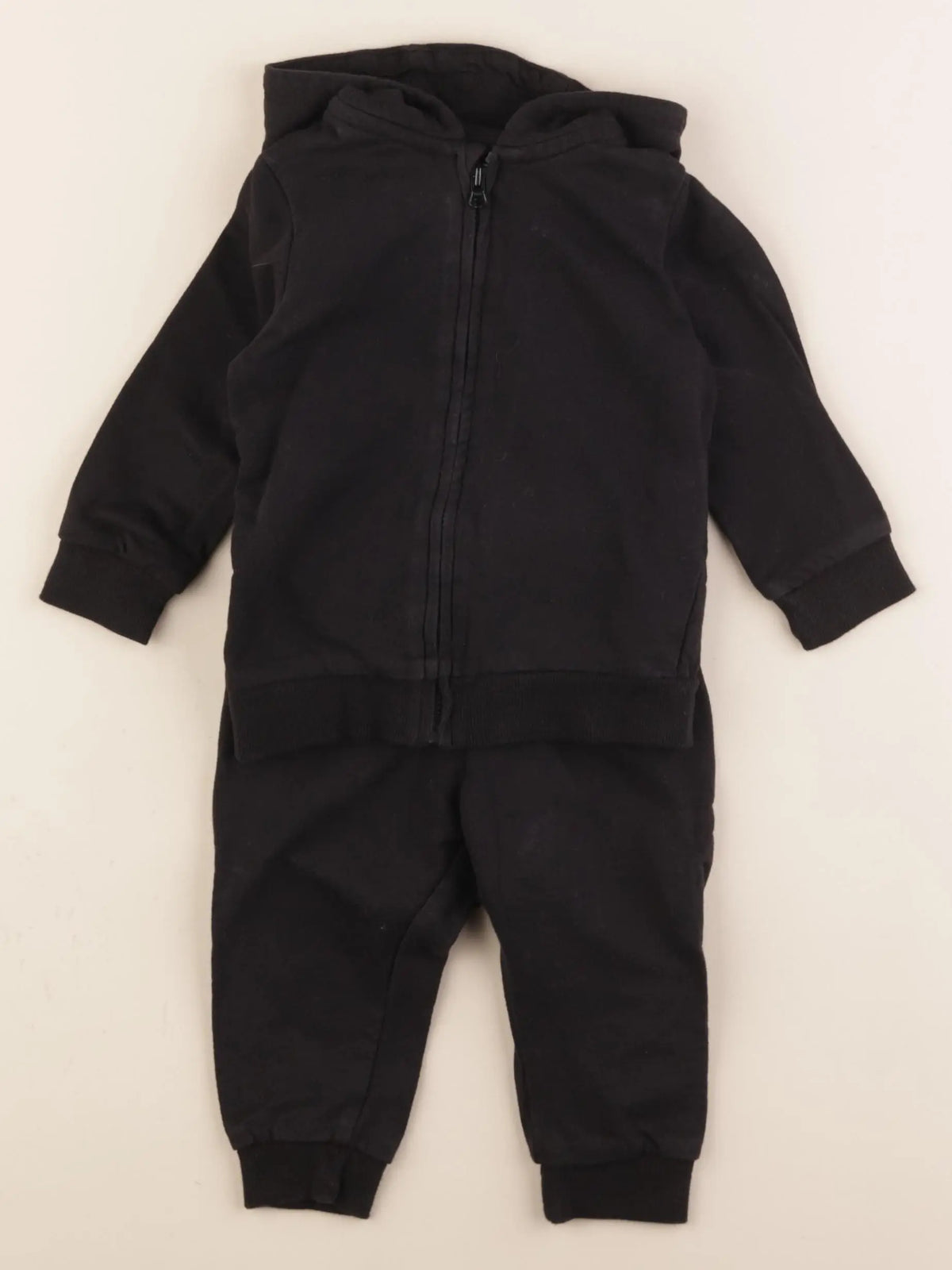 H&M - ensemble noir - 6/9 mois