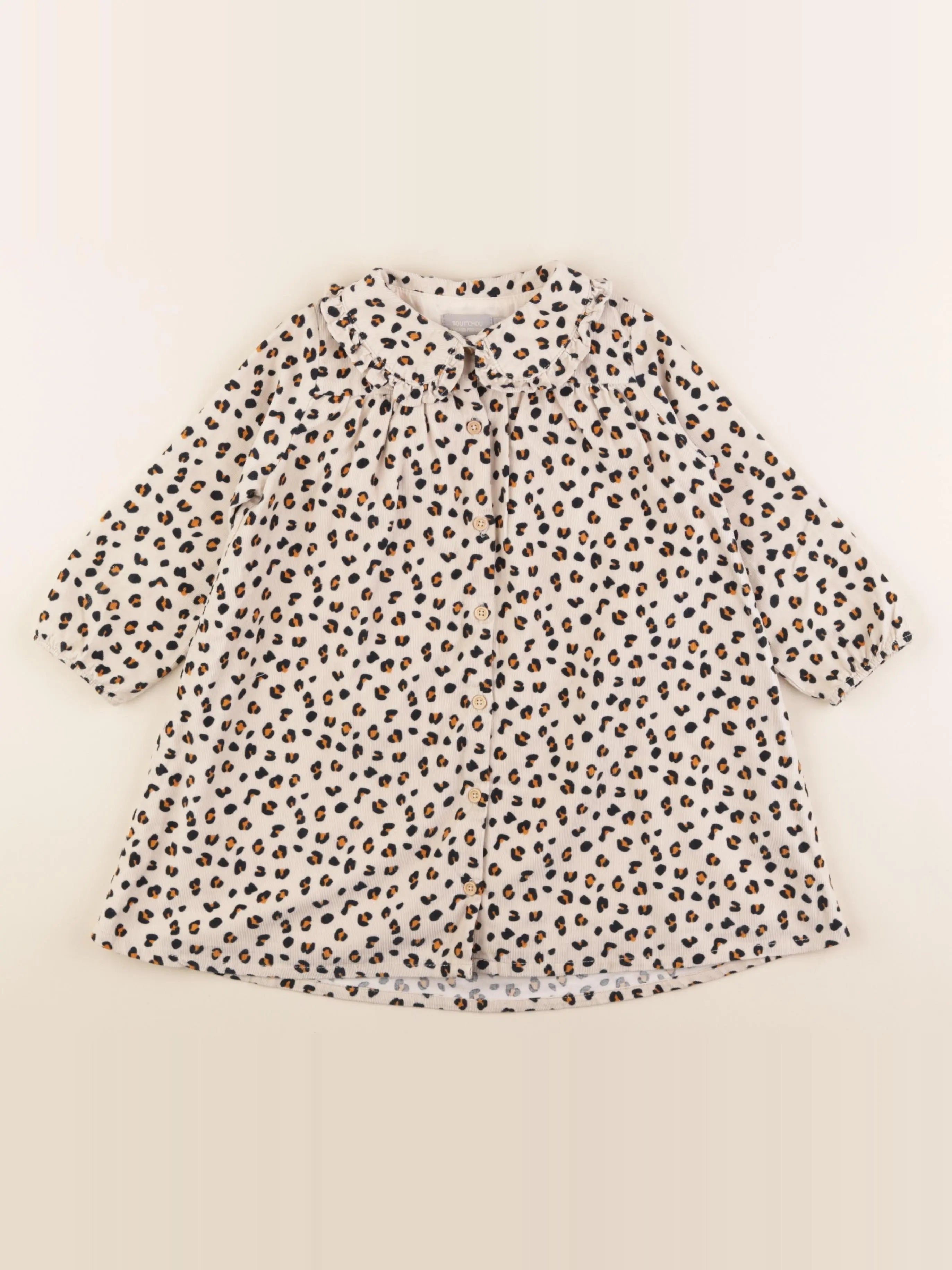 Boutchou - robe beige, marron - 36 mois