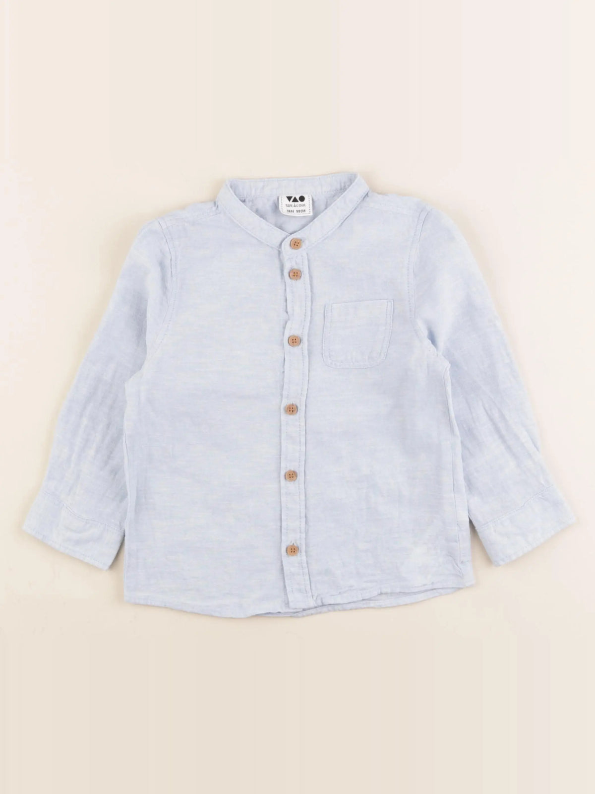 Tape à l'oeil - chemise bleu - 36 mois