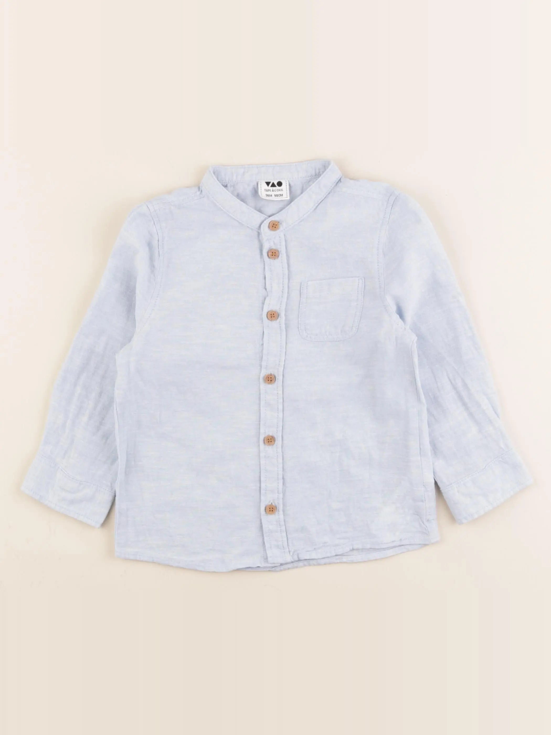 Tape à l'oeil - chemise bleu - 36 mois