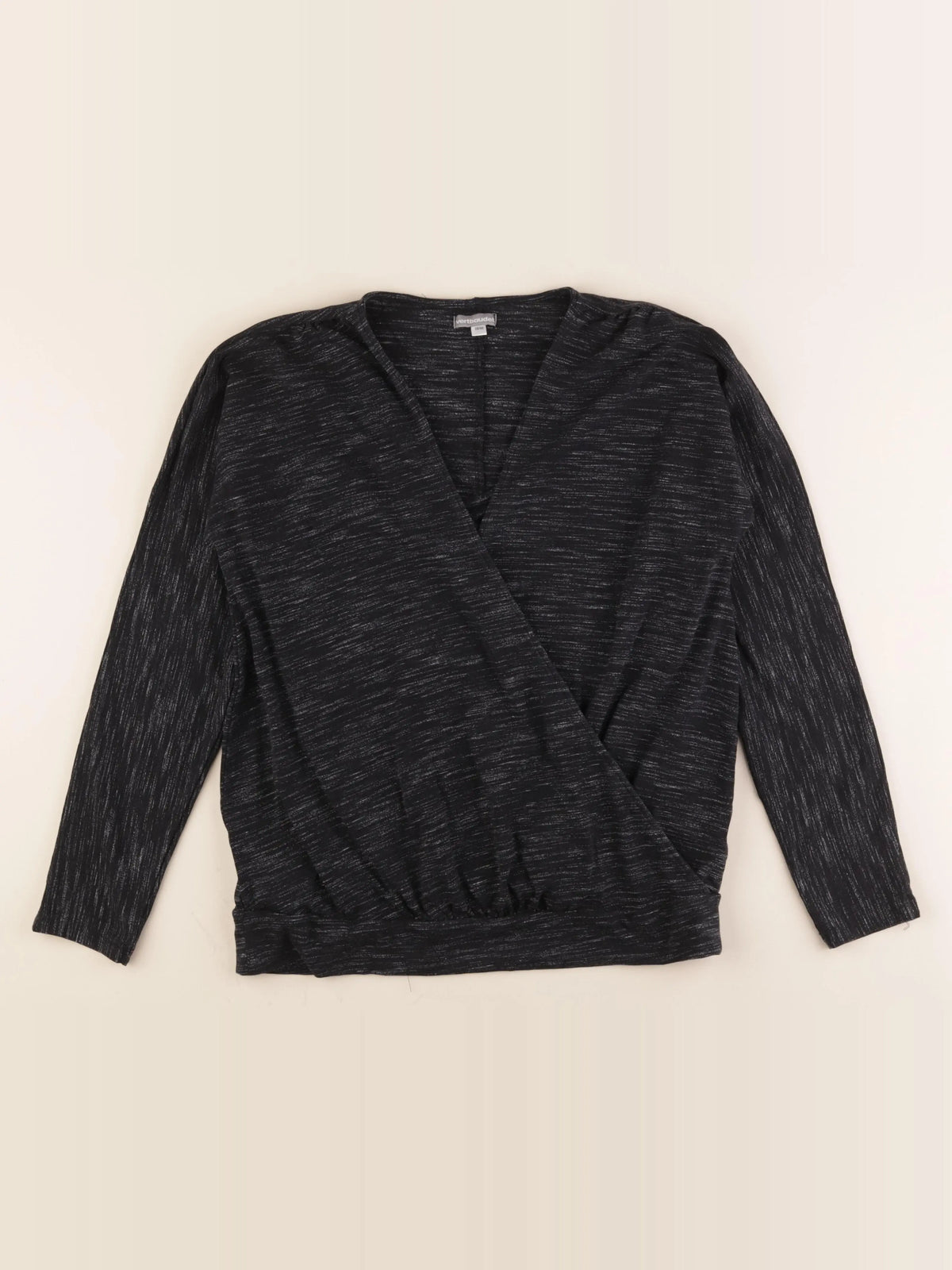Vertbaudet - tee-shirt grossesse noir, gris - 38 à 40