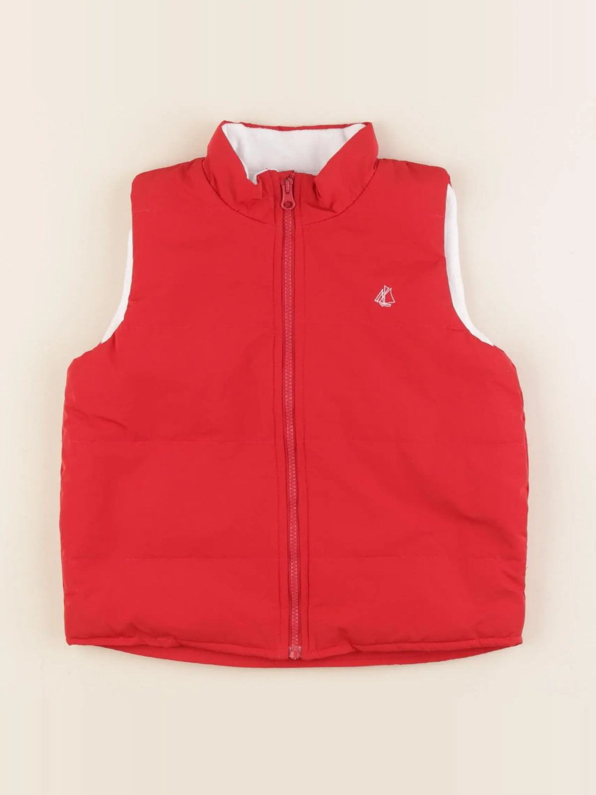 Petit Bateau - doudoune rouge - 24 mois