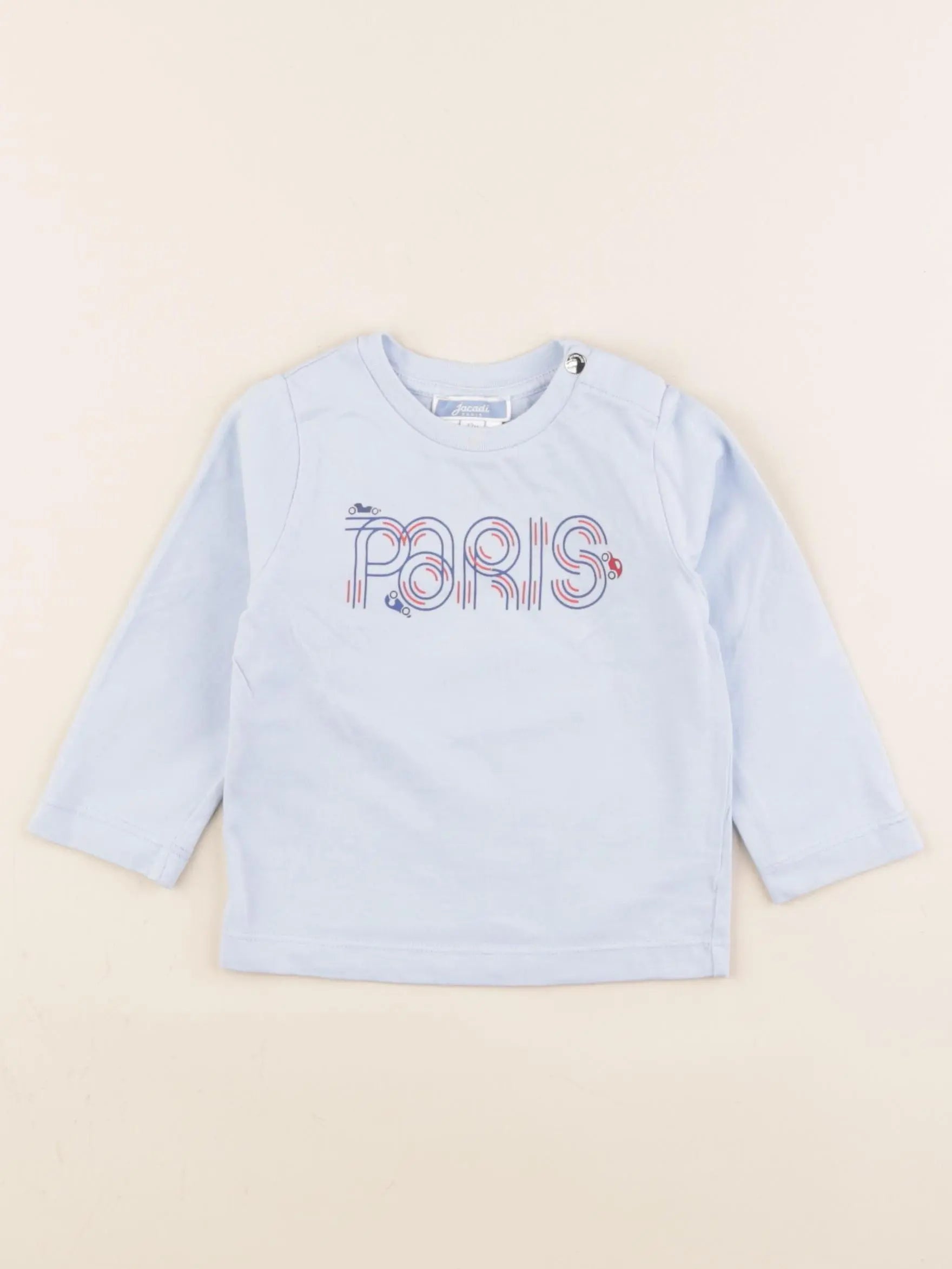 Jacadi - tee-shirt bleu - 12 mois
