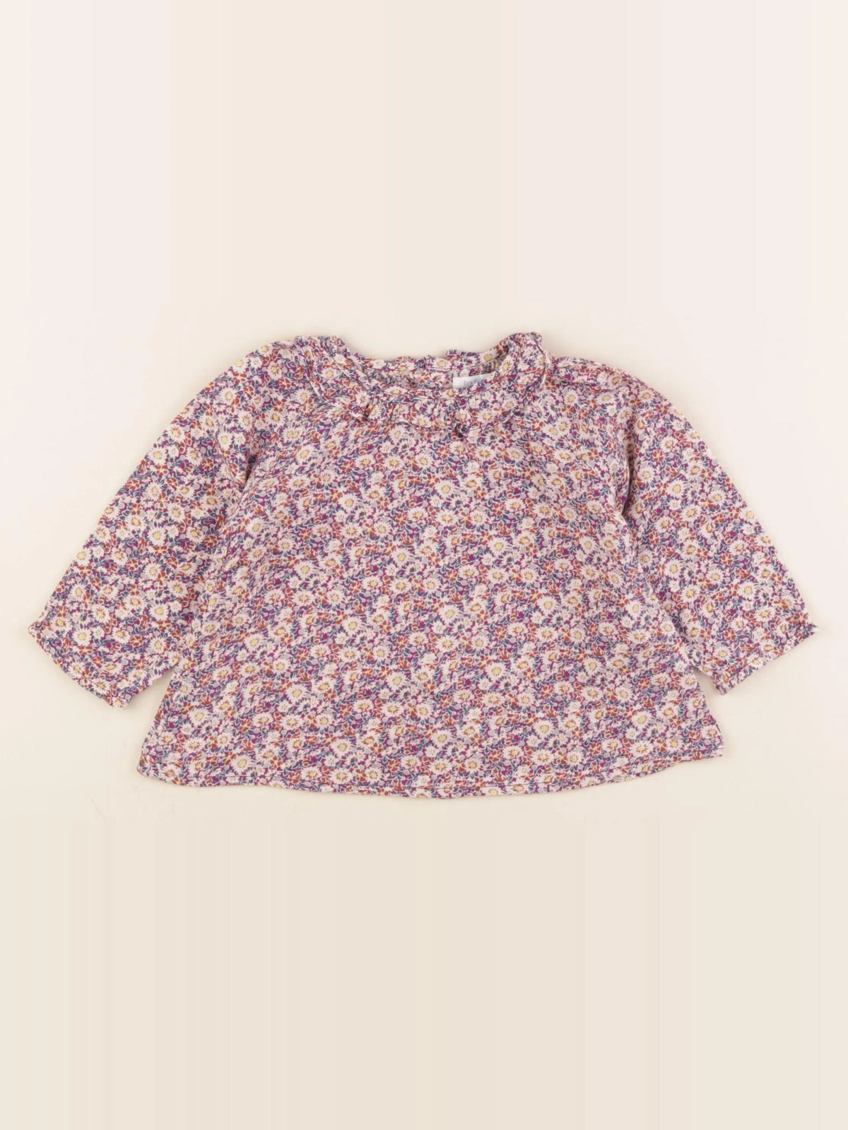 Boutchou - blouse multicolore - 12 mois