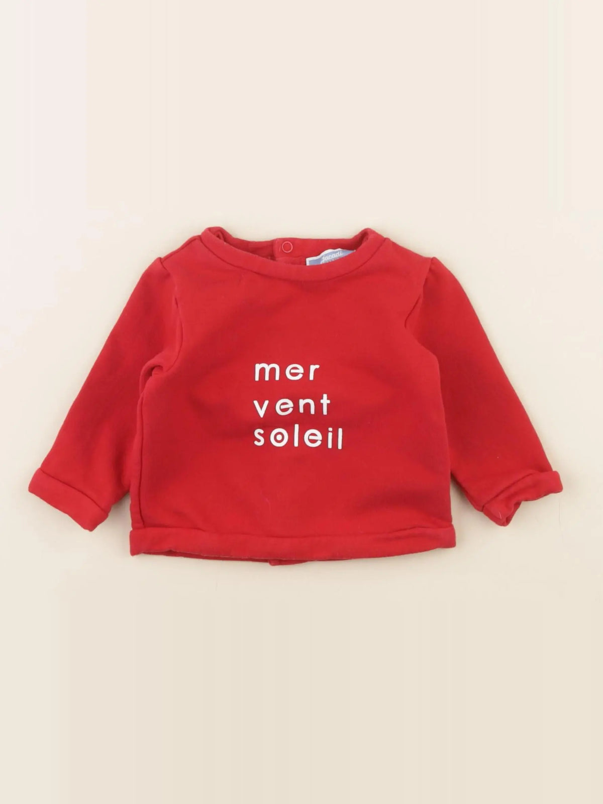 Jacadi - sweat rouge - 6 mois