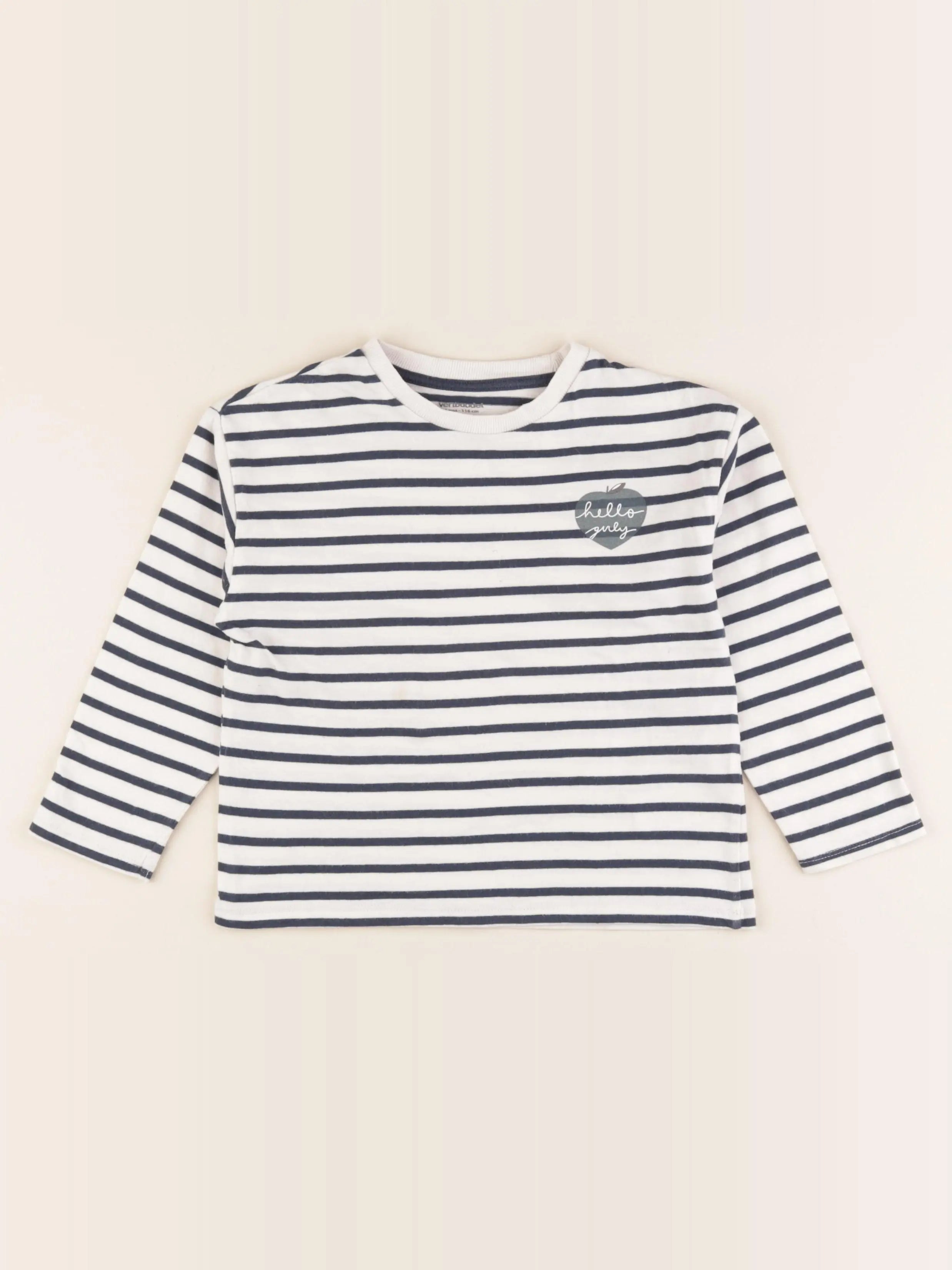 Vertbaudet - tee-shirt bleu - 6 ans