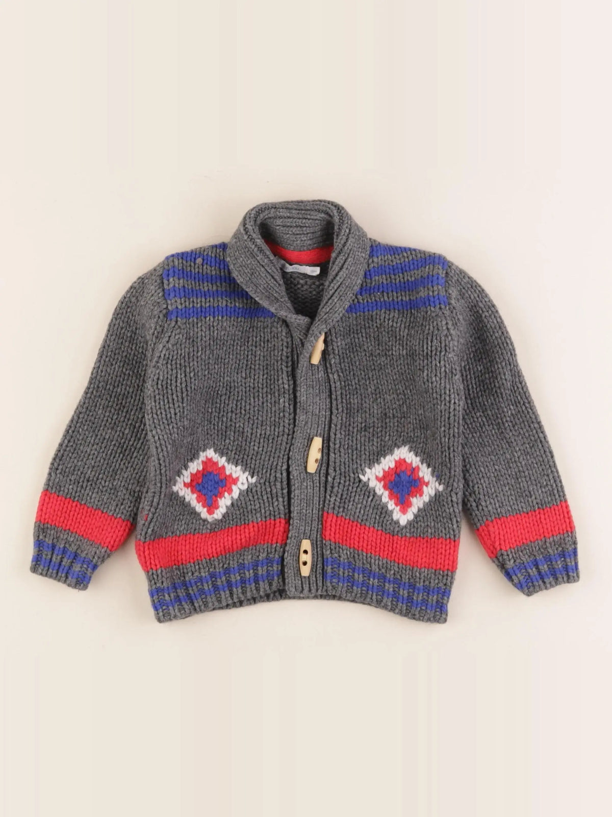 Boutchou - gilet gris - 12 mois