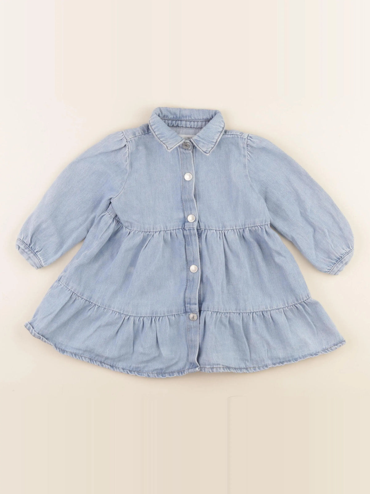 Zara - robe bleu - 12/18 mois