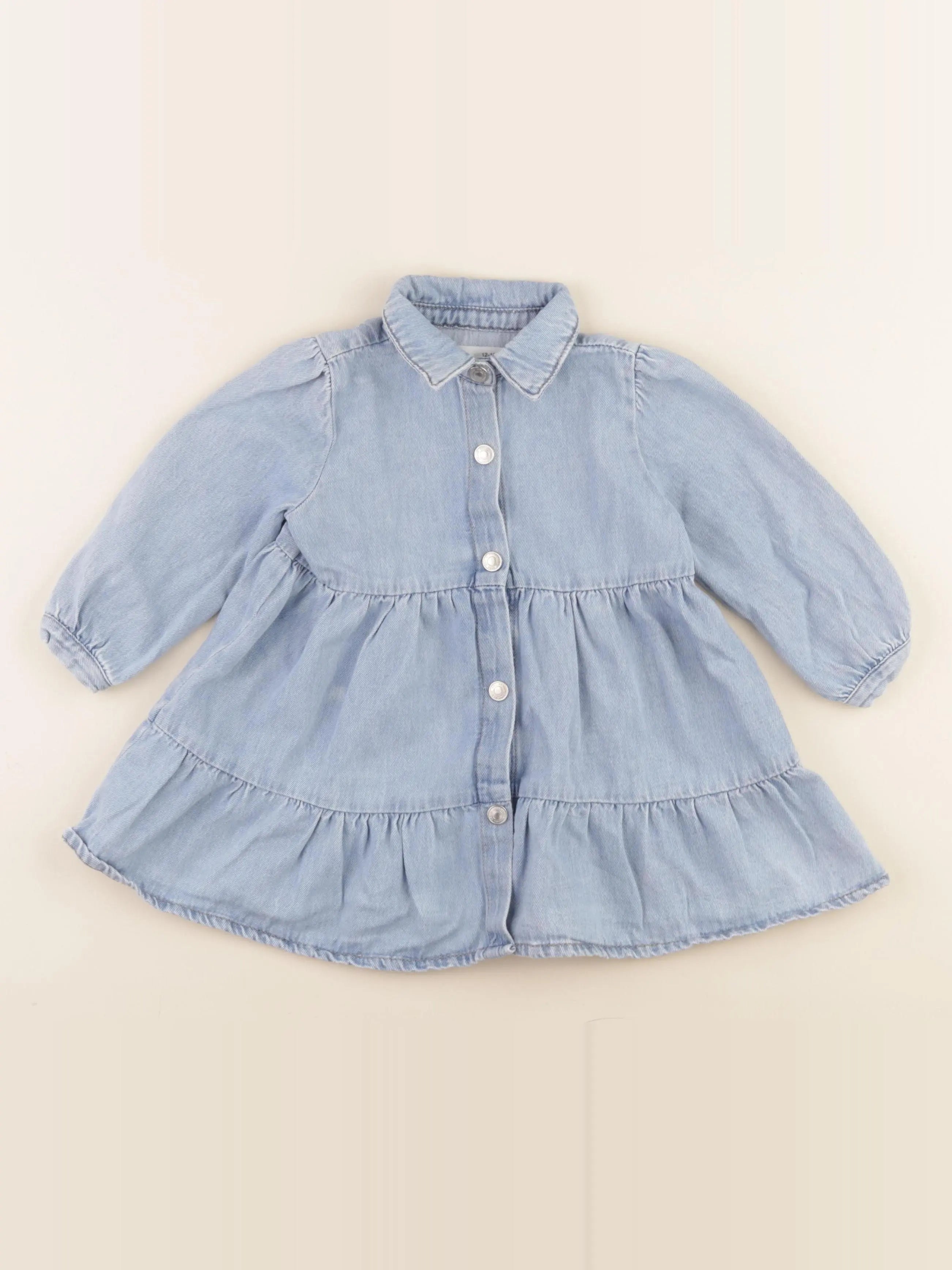 Zara - robe bleu - 12/18 mois