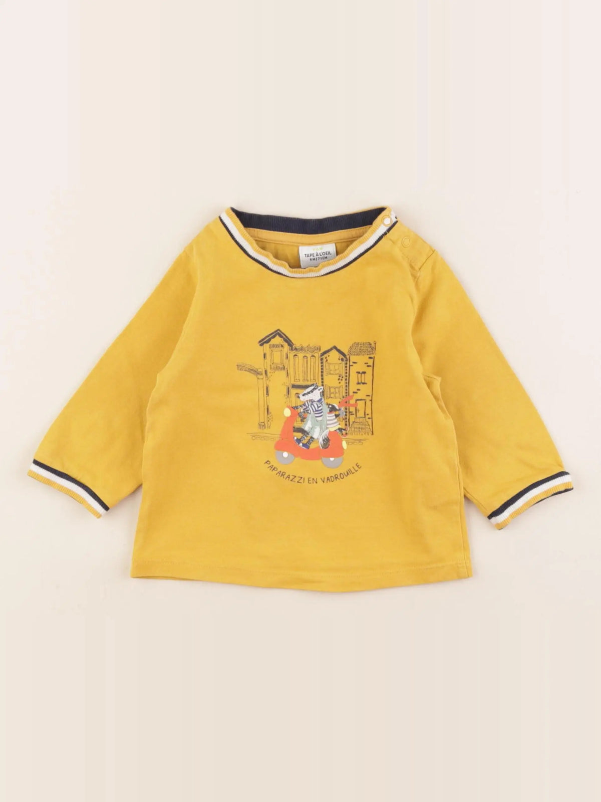 Tape à l'oeil - tee-shirt jaune - 9 mois