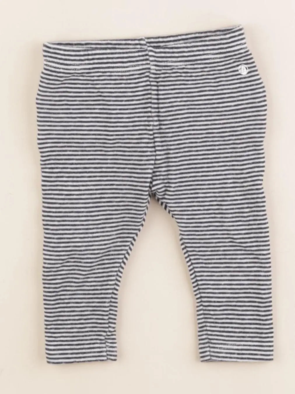Petit Bateau - legging volants au dos bleu - 6 mois