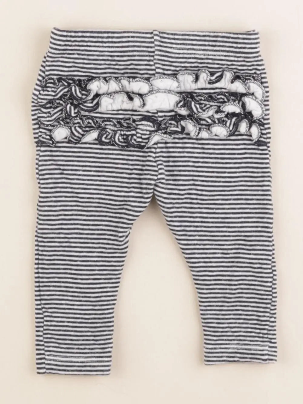 Petit Bateau - legging volants au dos bleu - 6 mois
