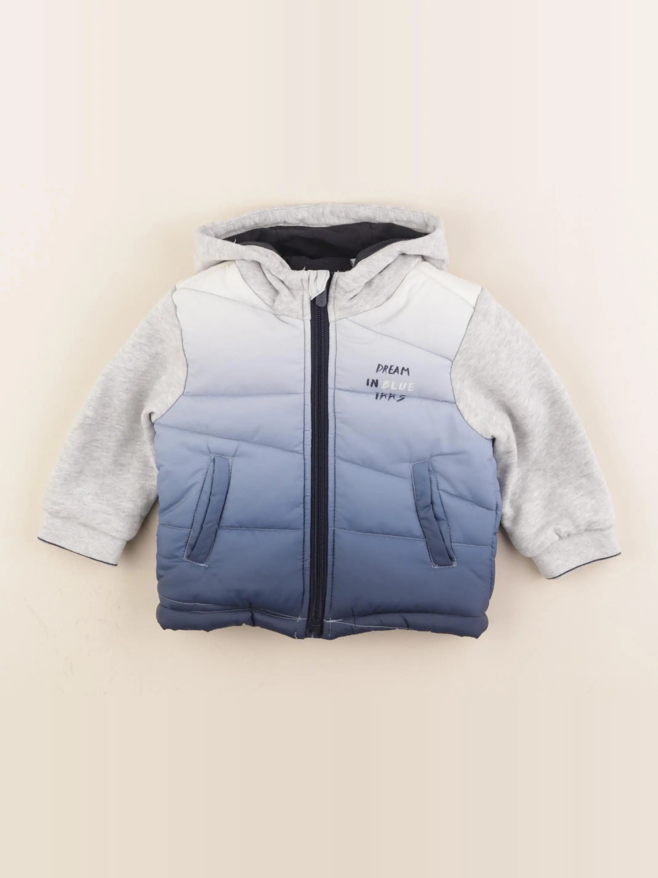 IKKS - doudoune bleu - 12 mois