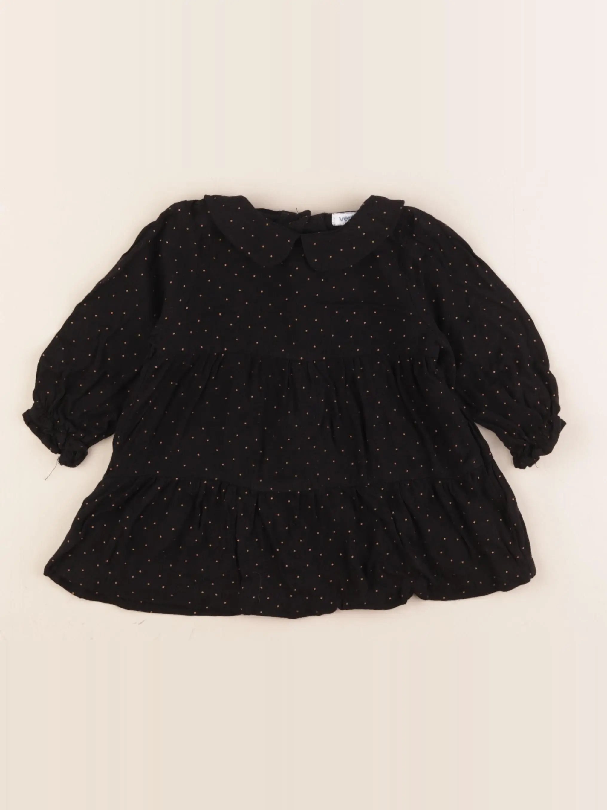 Vertbaudet - robe noir - 9 mois